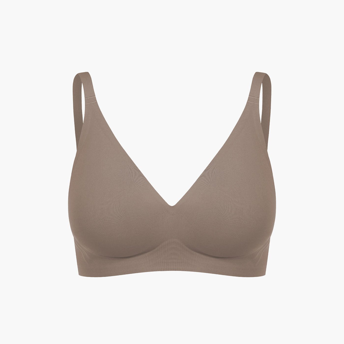 cfab by creamy fabrics Bügelloser BH Comfort Push-Up BH-Taupe-M (1-tlg)