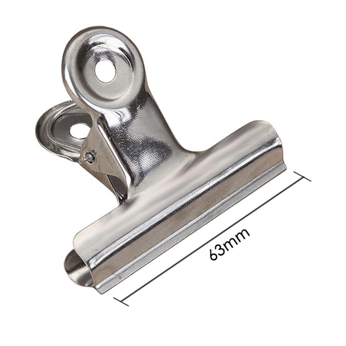 BAYLI Pizzaschneider 30 Stück kleine Verschlussclips Metall, 63mm Tüten Clips, Brief