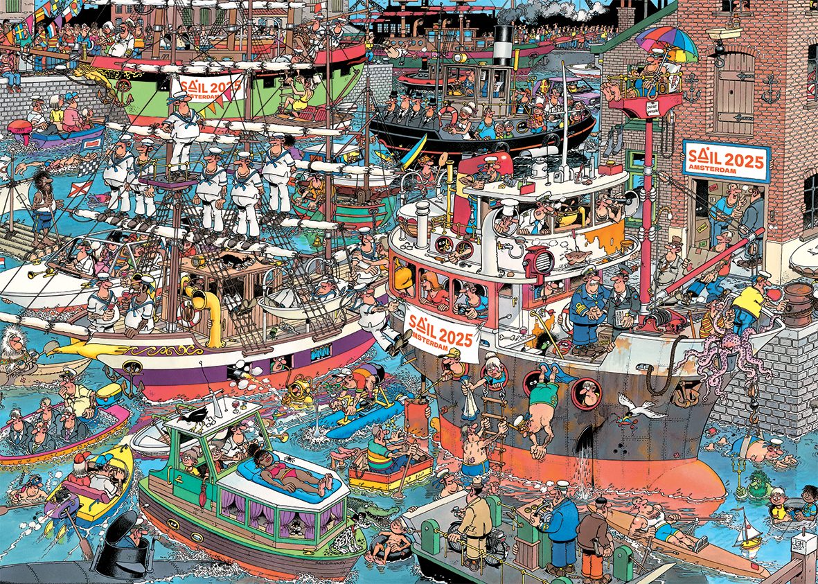 Jumbo Spiele Puzzle Jan van Haasteren, SAIL Amsterdam, 1000 Teile Puzzle, 1000 Puzzleteile