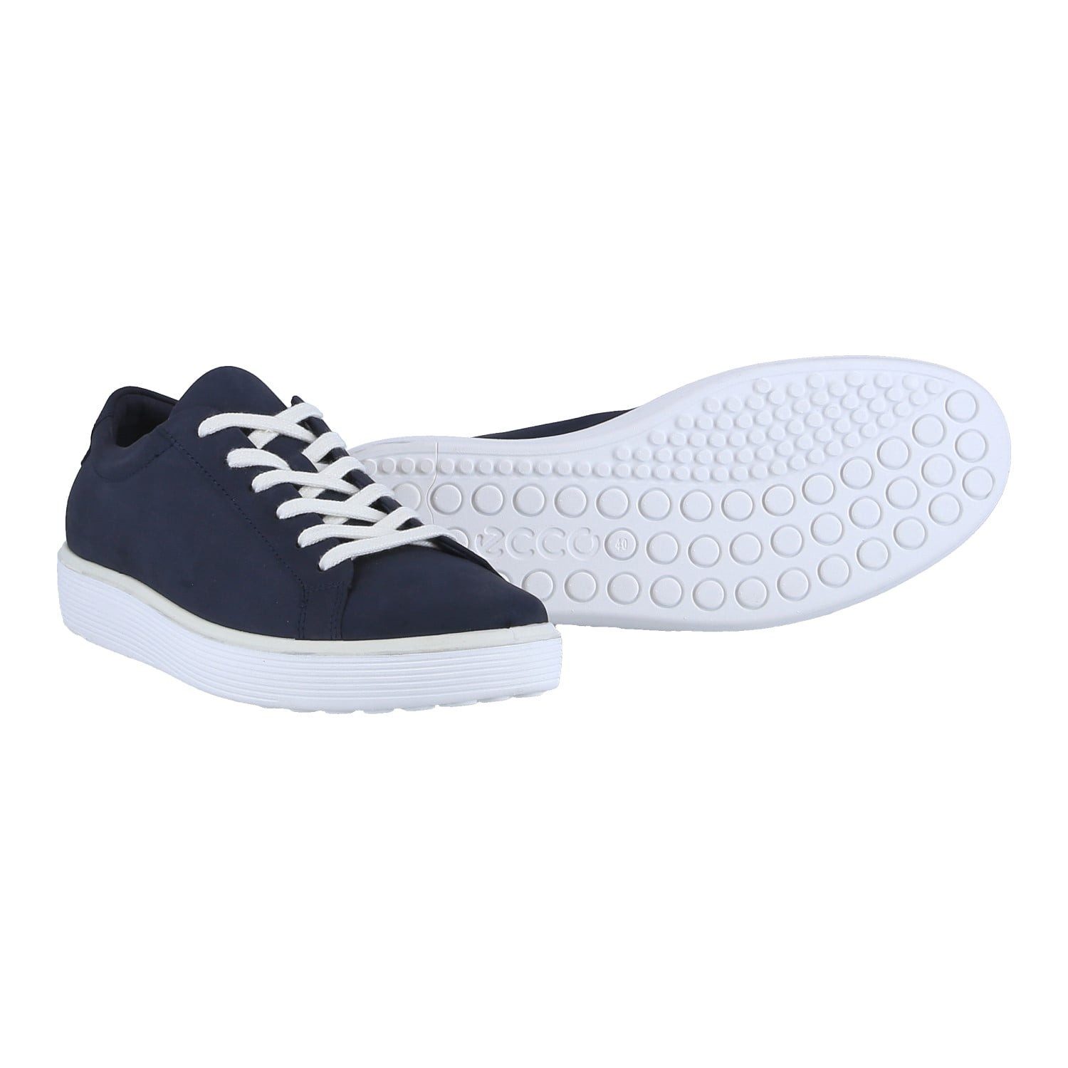 Soft 60 (ECCO Leder) marineblau Damen Sneaker