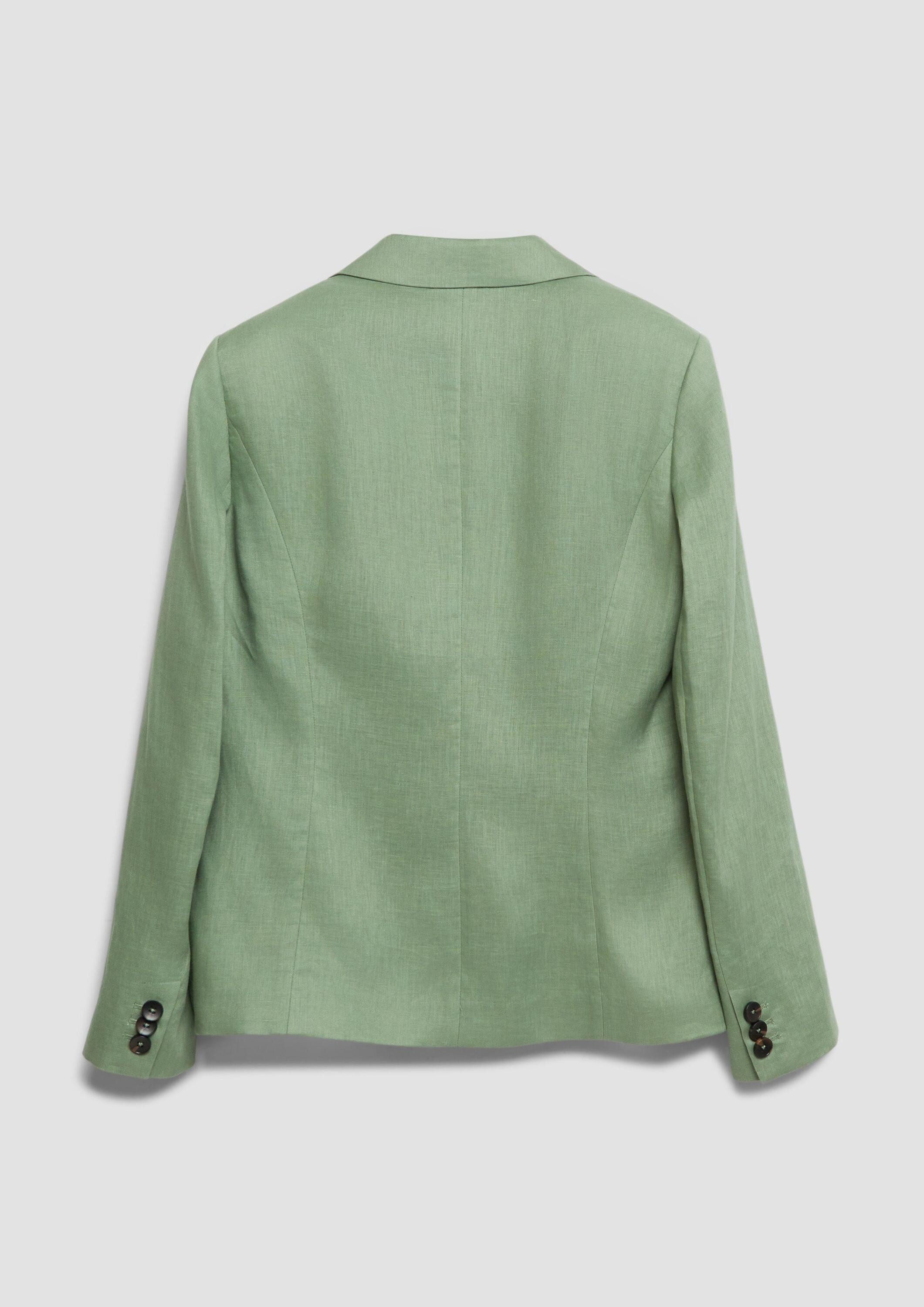 s.Oliver Jackenblazer Indoor-Blazer Antaillierter Leinenblazer