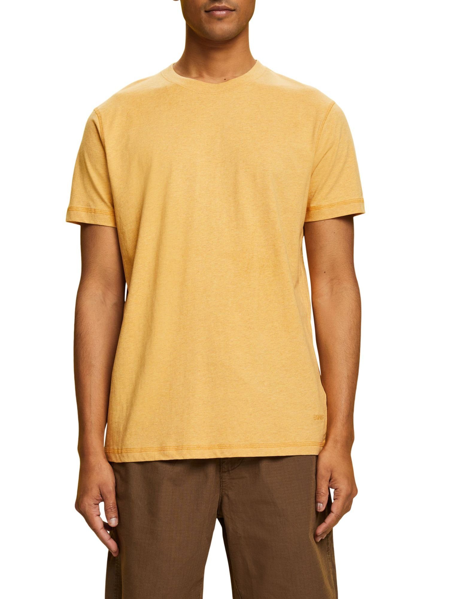 SUNFLOWER Esprit (1-tlg) Baumwolljersey YELLOW T-Shirt aus T-Shirt