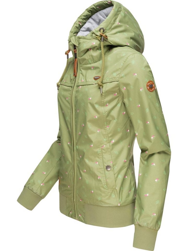 Ragwear Outdoorjacke Jotty Waterlily stylische Übergangsjacke mit  abnehmbarer Kapuze