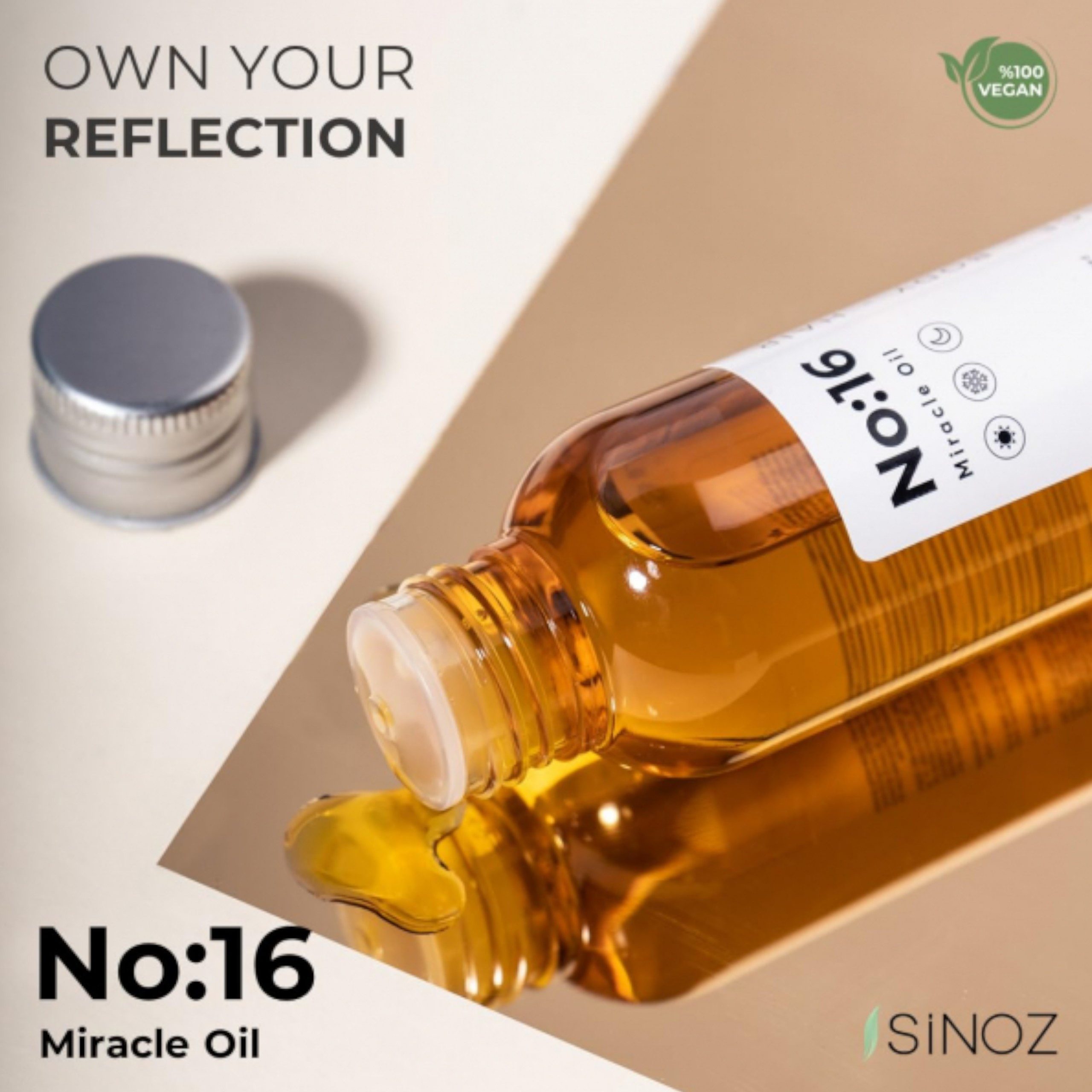 Sinoz Körperöl SINOZ NO:16 Miracle Oil - 100 ml Körperöl, Gesichtsöl, Haaröl