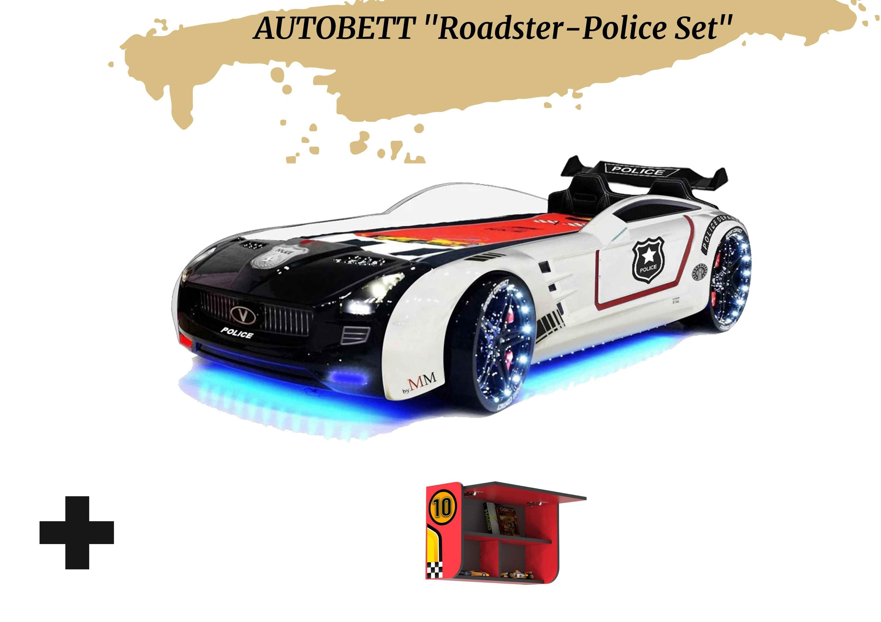 Aileenstore Autobett Rio (inkl. Wandregal, Sportsitze, günstig online kaufen