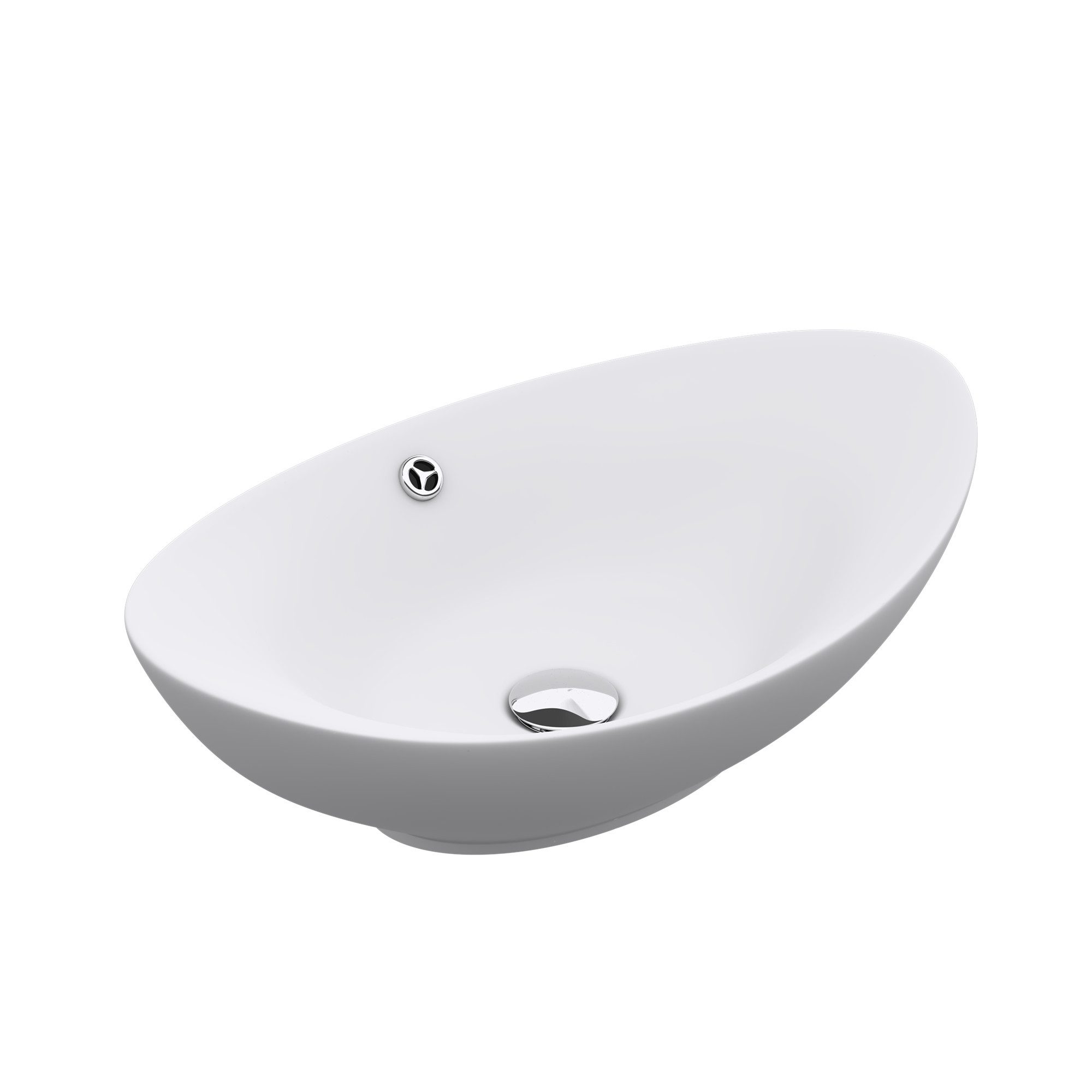 doporro Waschbecken Aufsatzwaschbecken Waschtisch Oval Waschschale Keramik günstig online kaufen