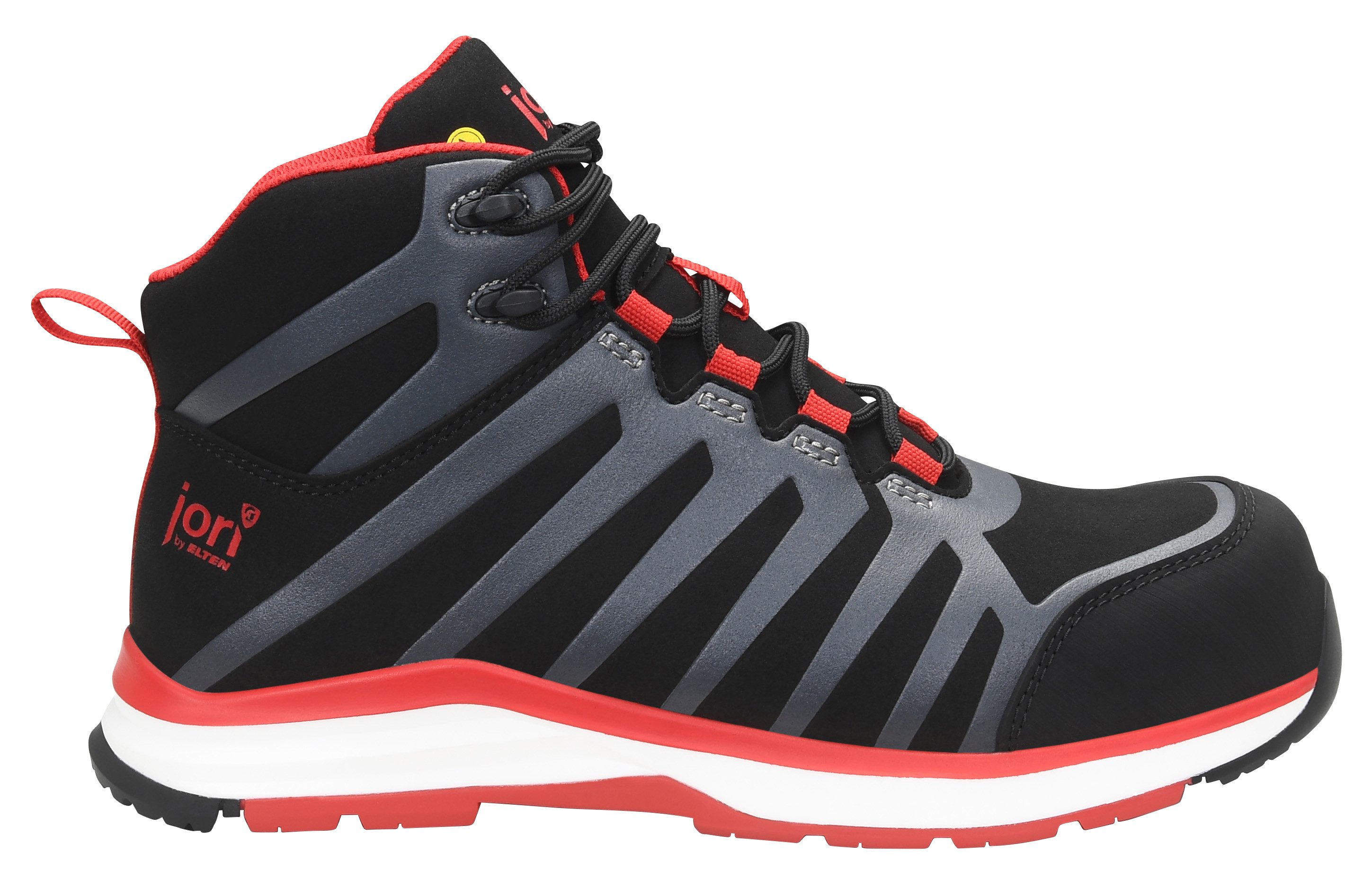 ELTEN jo_RAPID black-red Mid ESD S3S Sicherheitsstiefel (Schuhkarton, Paar) – Bild 3 von 5