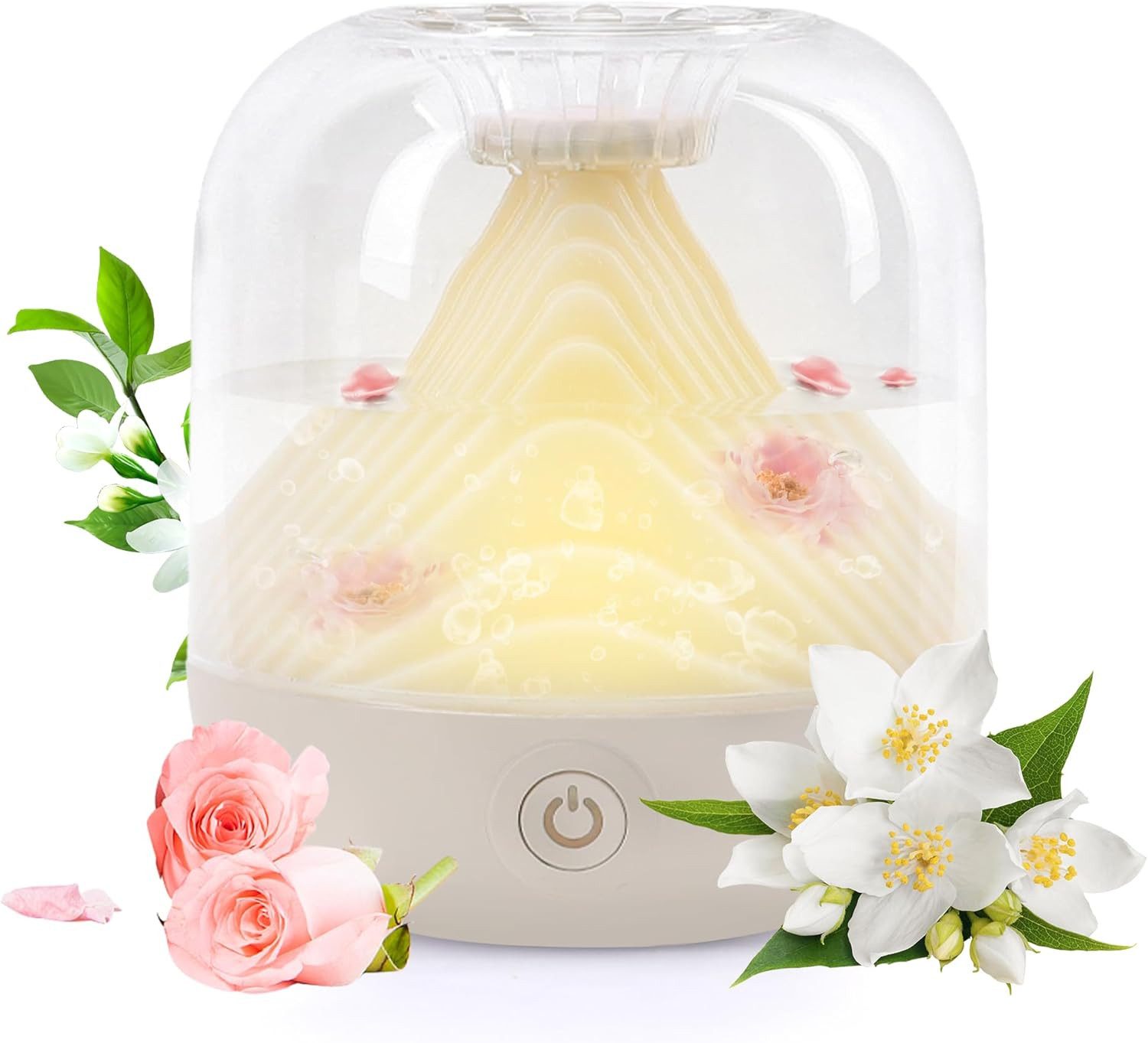 MOPUEA Luftbefeuchter Mini Luftbefeuchter USB 700ml Nano Nebel Leise Mit Nachtlicht, 700ml Tank Nano Vernebelung Leise USB Akku Abschaltauto