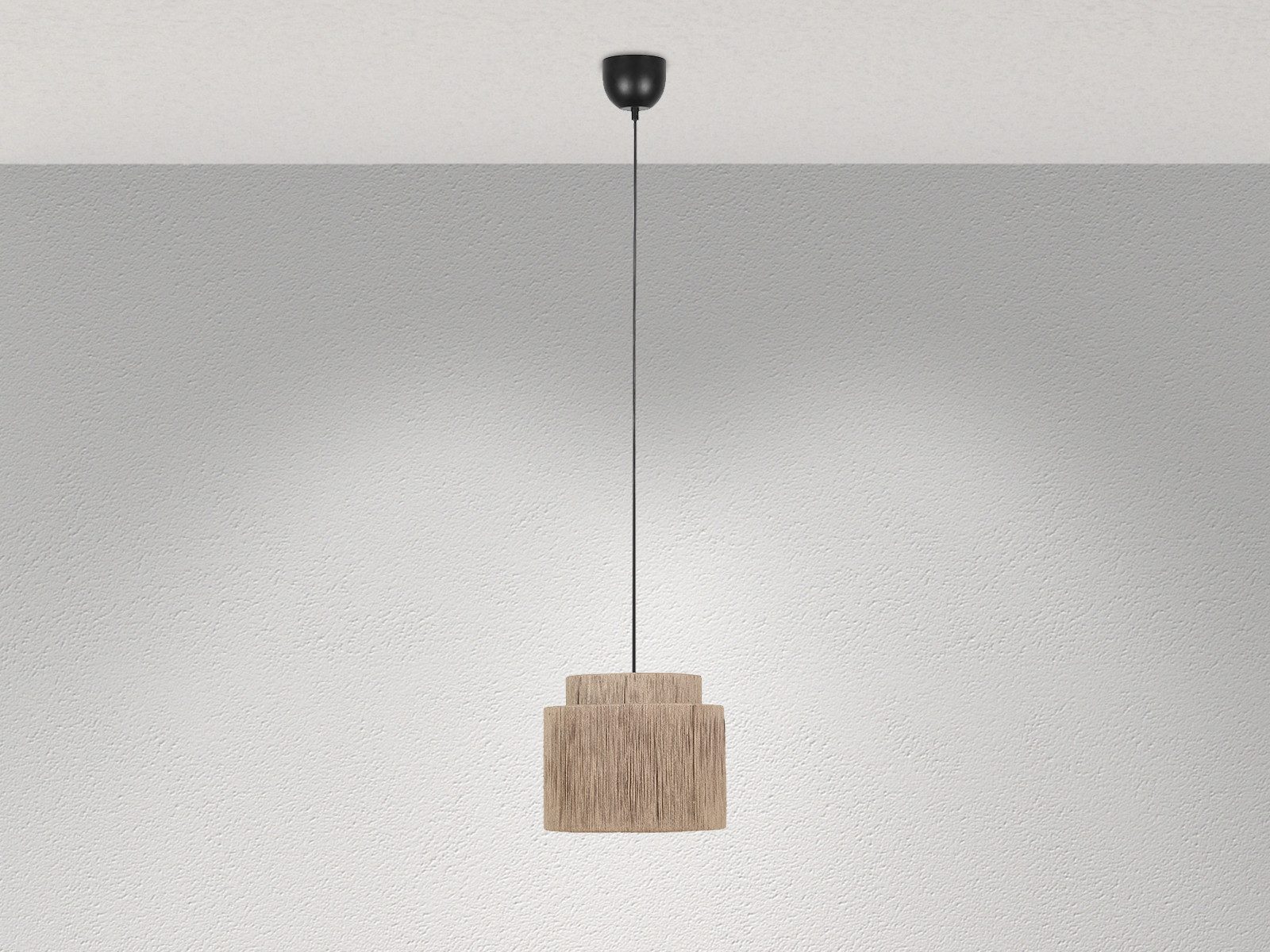 TRIO Leuchten LED Pendelleuchte, Dimmfunktion, LED wechselbar, warmweiß, einflammig im Boho Style hängend über-n Esstisch & Couchtisch, Ø 31cm