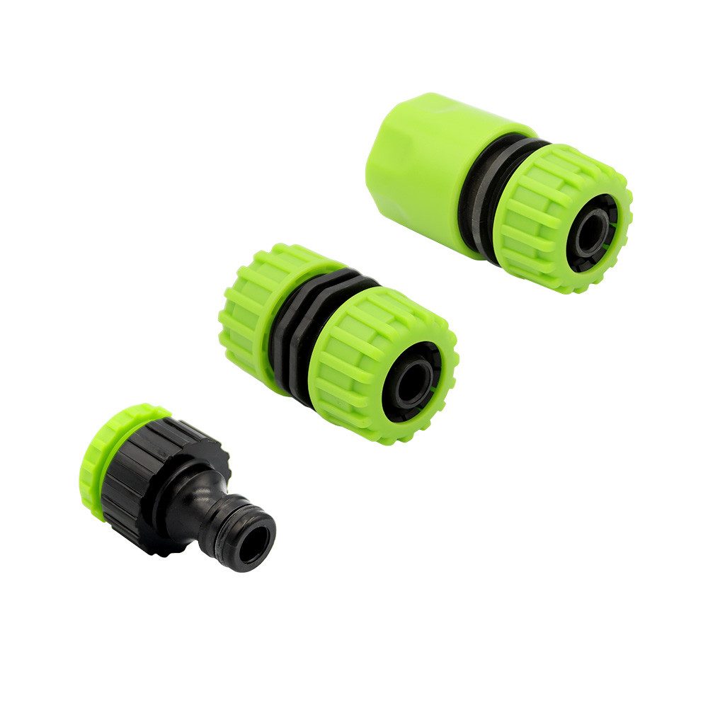 Schlauchadapter 3-Teiliges Gartenschlauch Adapter Set für 1/2" Schläuche