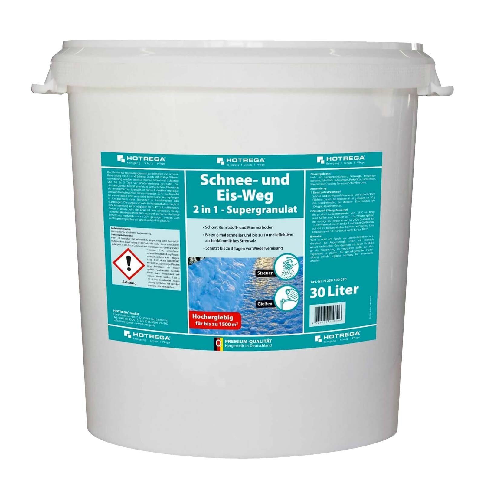 HOTREGA® Sand Auftaugranulat Schnee & Eis Weg 2in1 Taugranulat Taumittel - 18x30L