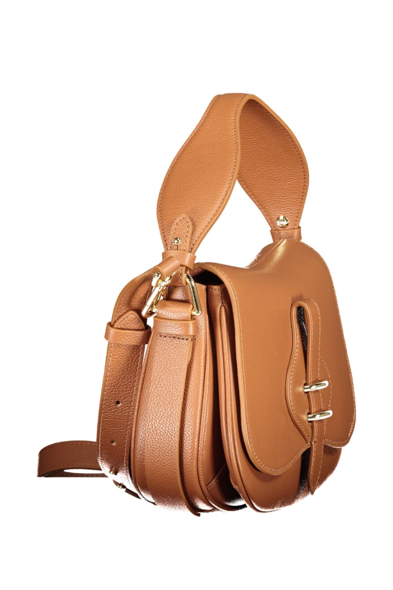 COCCINELLE Umhängetasche, Elegante Damenhandtasche Braun - Vielseitig mit Kontrastdetails & Fäc