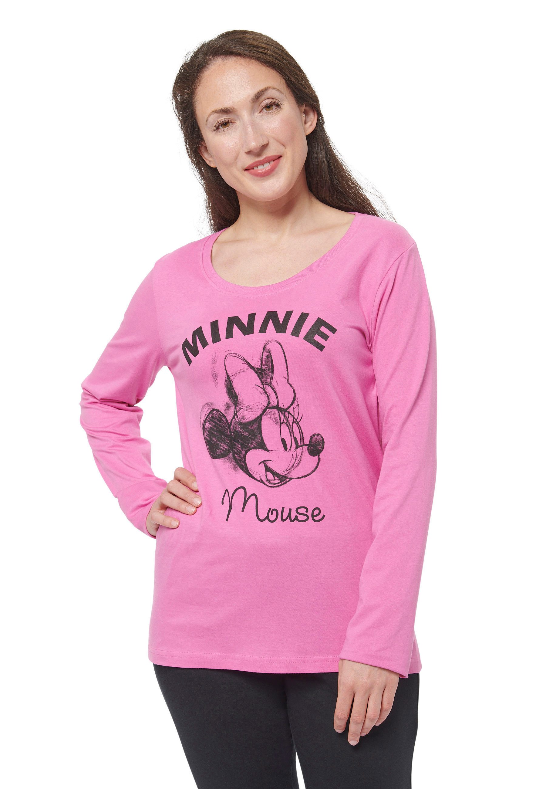 Schlafanzug Disney - Minnie Mouse - Oberteil mit Hose