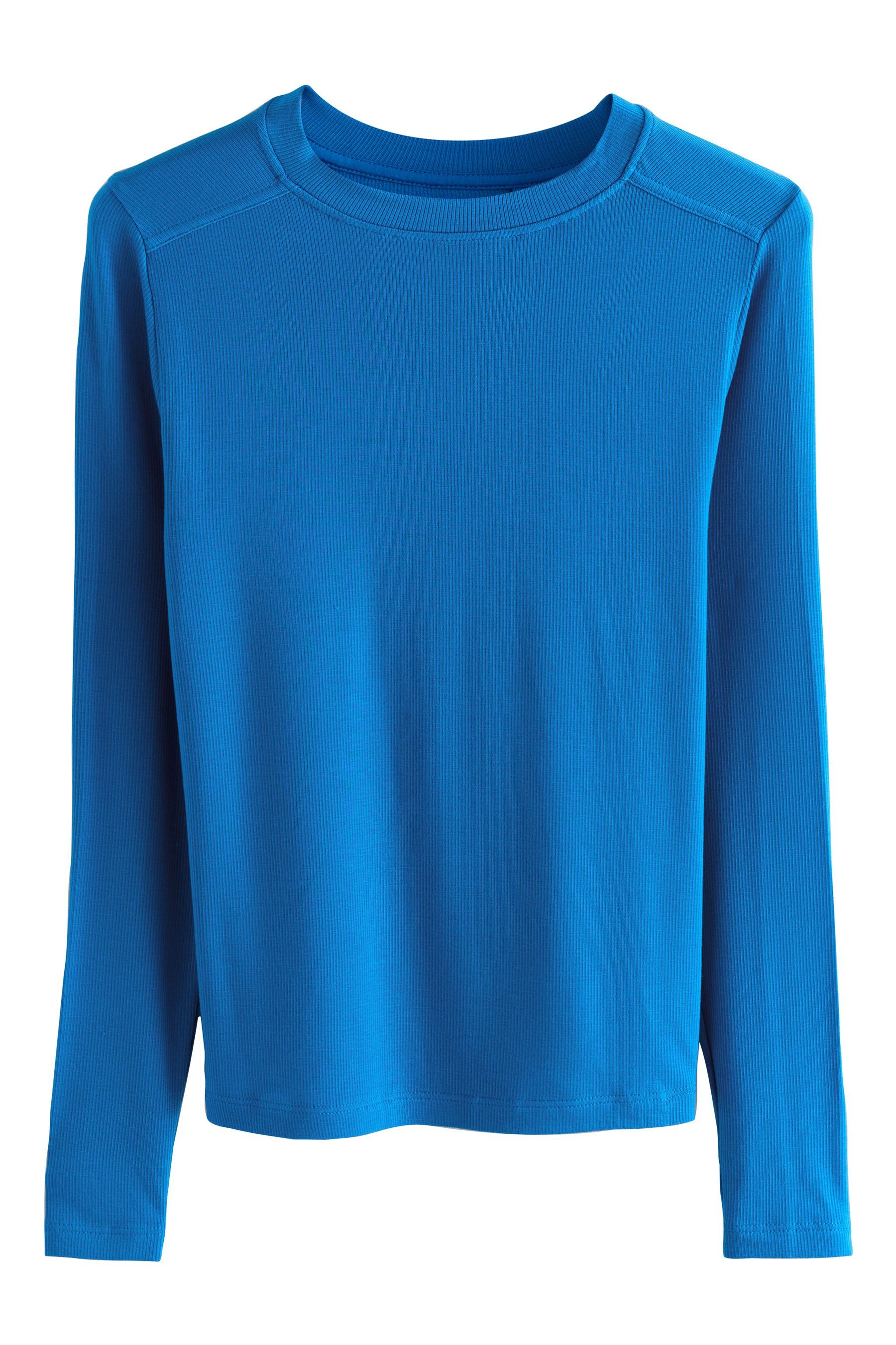 Next T-Shirt Weiches, geripptes, leichtes Langarmshirt günstig online kaufen