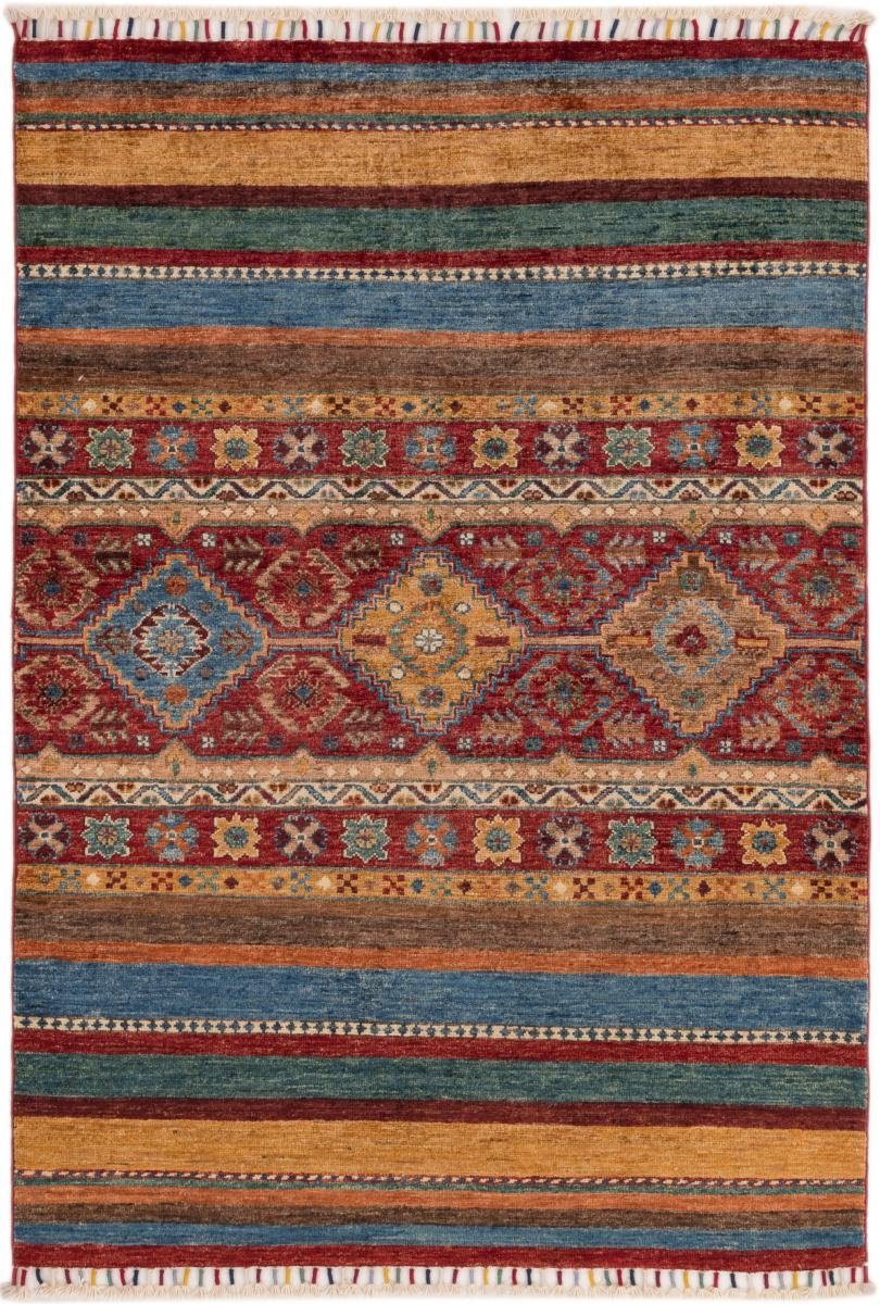 Orientteppich Arijana Shaal 104x152 Handgeknüpfter Orientteppich, Nain Trading, rechteckig, Höhe: 5 mm | Kurzflor-Teppiche