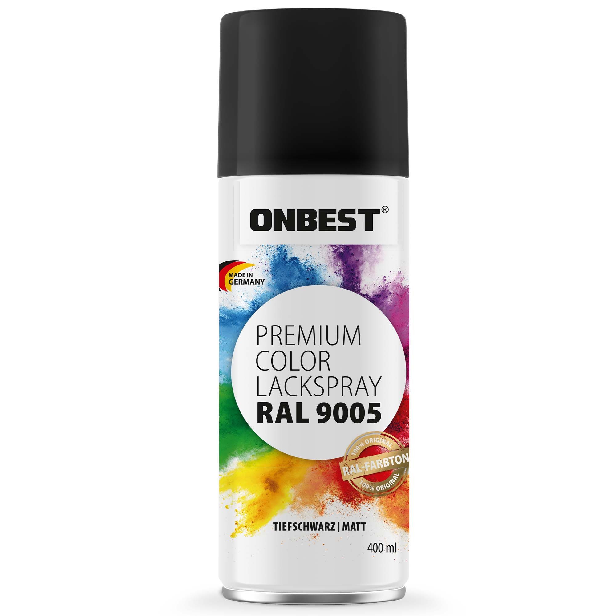 Onbest Sprühlack PREMIUM Lackspray 400 ml, Hohe Pigmentierung, Made in Germany
