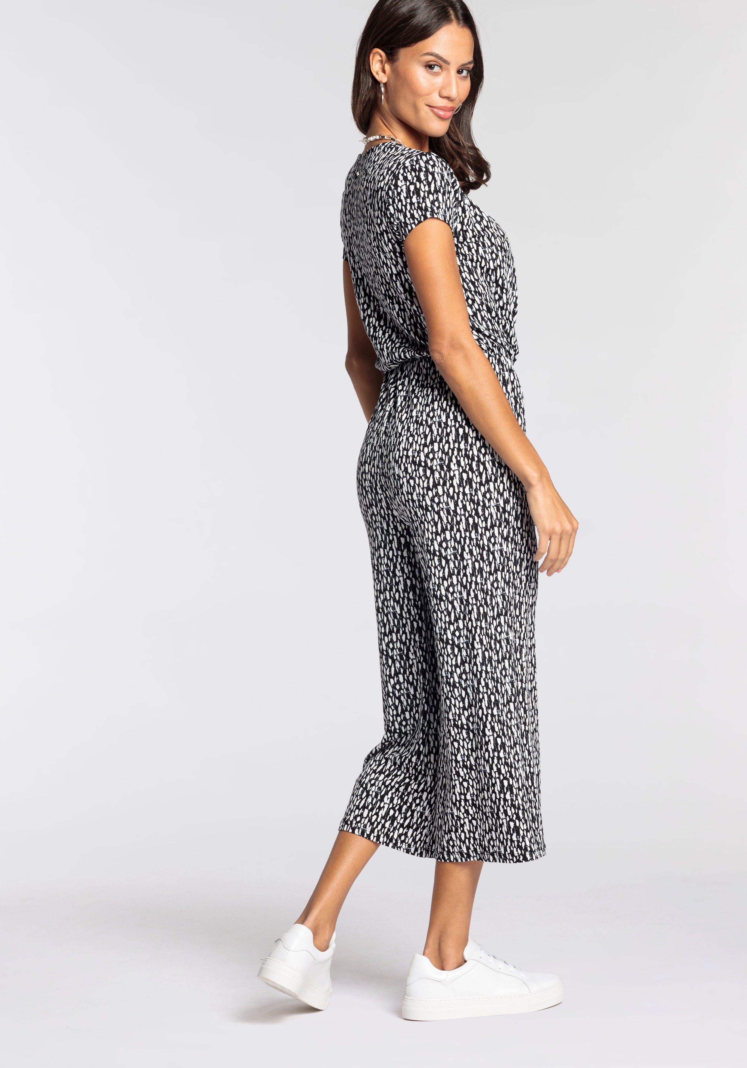 Laura Scott Jumpsuit mit V-Ausschnitt günstig online kaufen