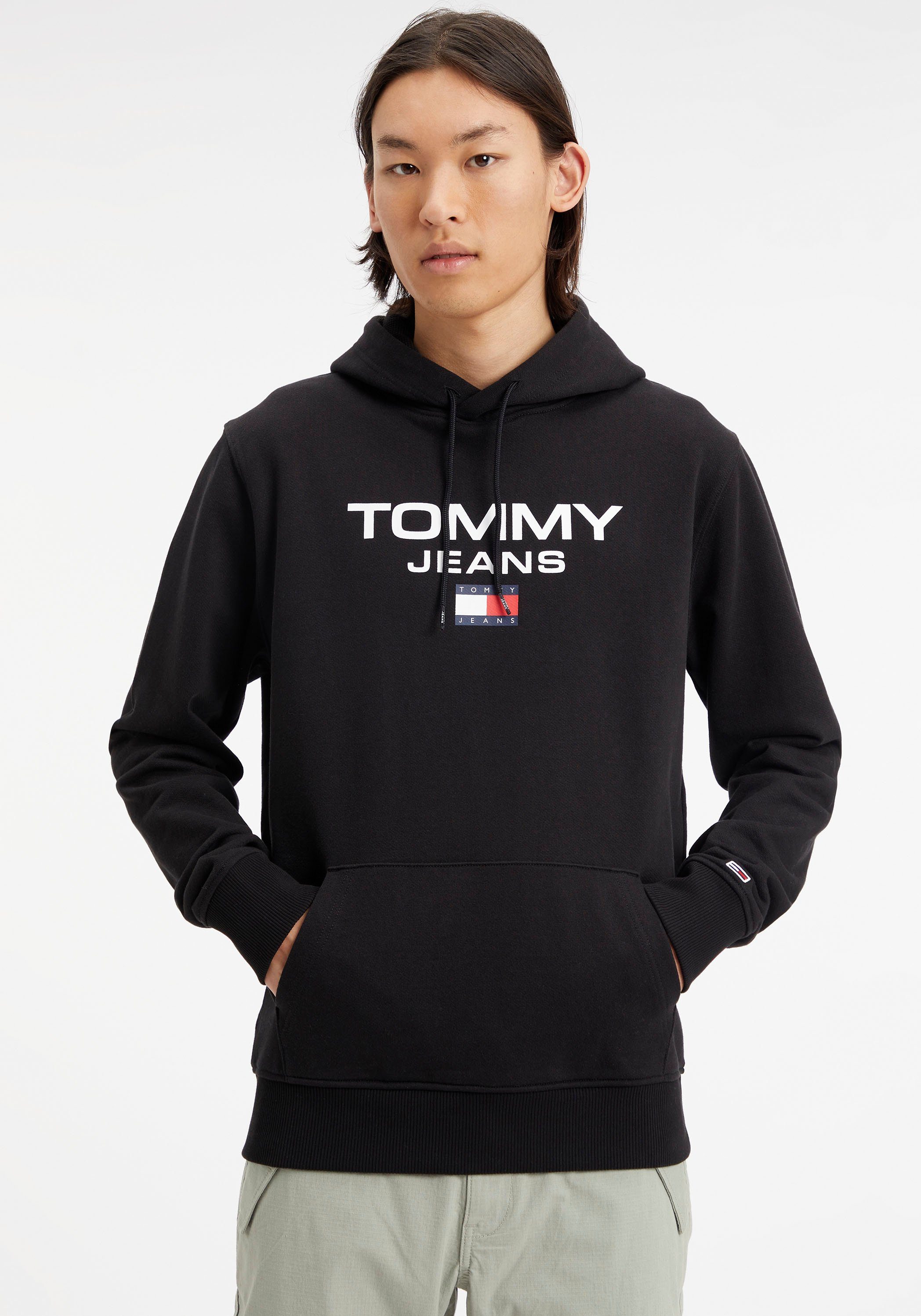 Tommy Jeans Kapuzensweatshirt TJM REG HOODIE mit ENTRY Logodruck Black