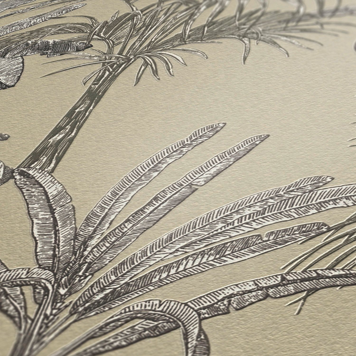A.S. Création METROPOLIS BY botanisch, Tapete Change beige/grau/weiß LIVING Vliestapete good, Tropical tropisch, MICHALSKY Palmen is Tale, Designertapete floral