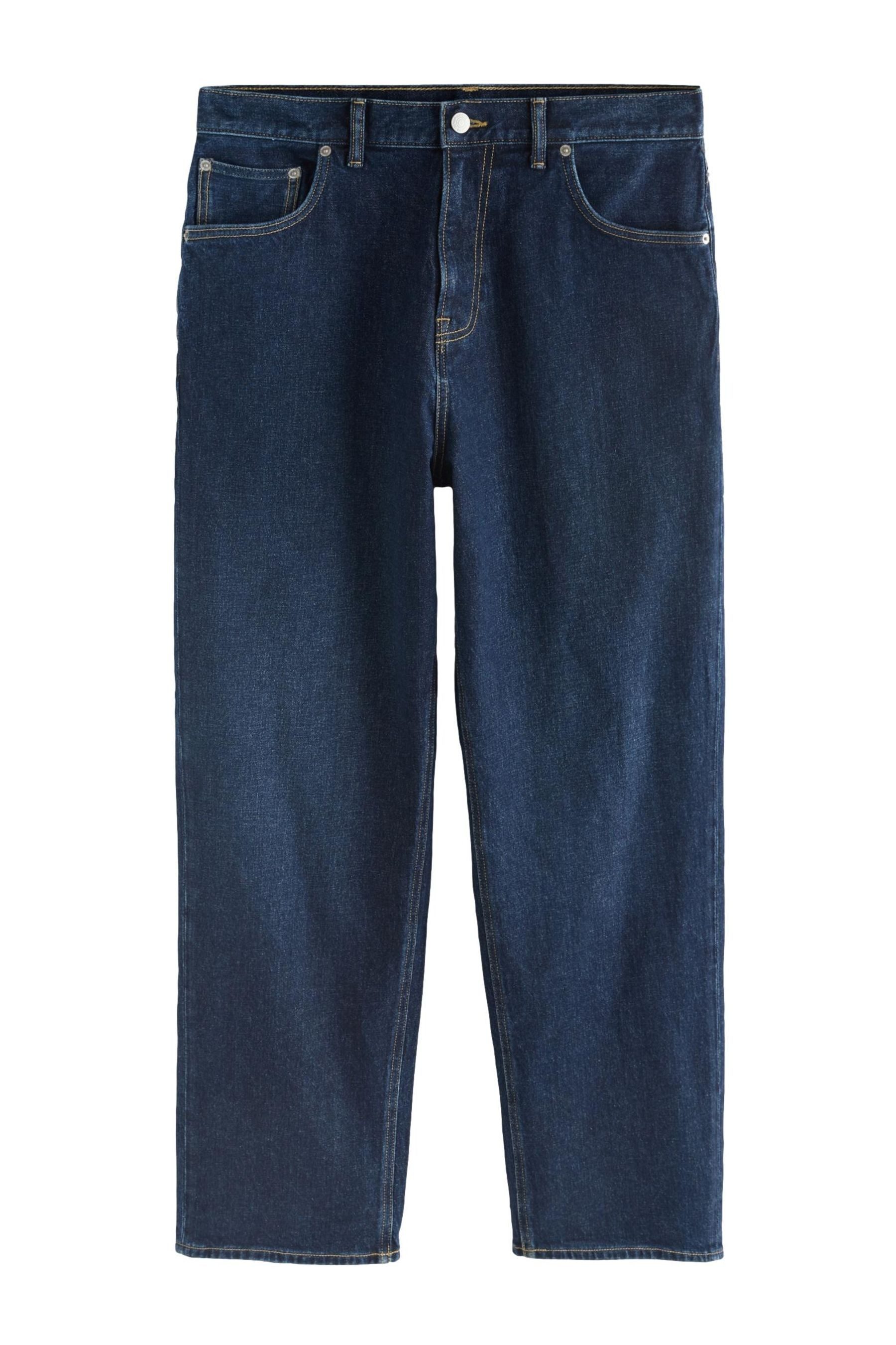 Weite Jeans Klassische Baggy Fit Stretch-Jeans