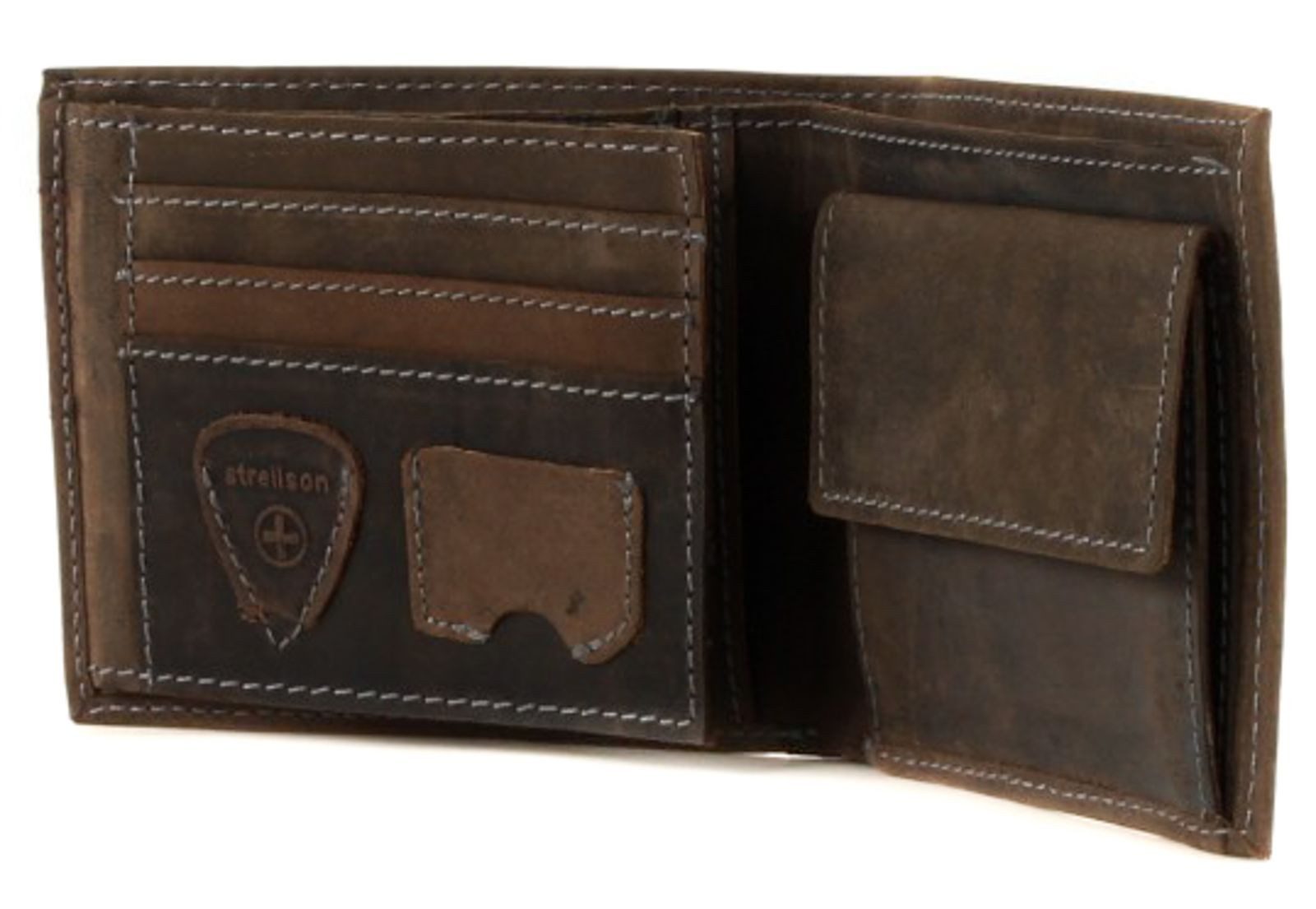 Strellson Geldbörse Dawson Billfold H6 Wallet, aus echtem Rindsleder mit RFID-Blocker Schutz