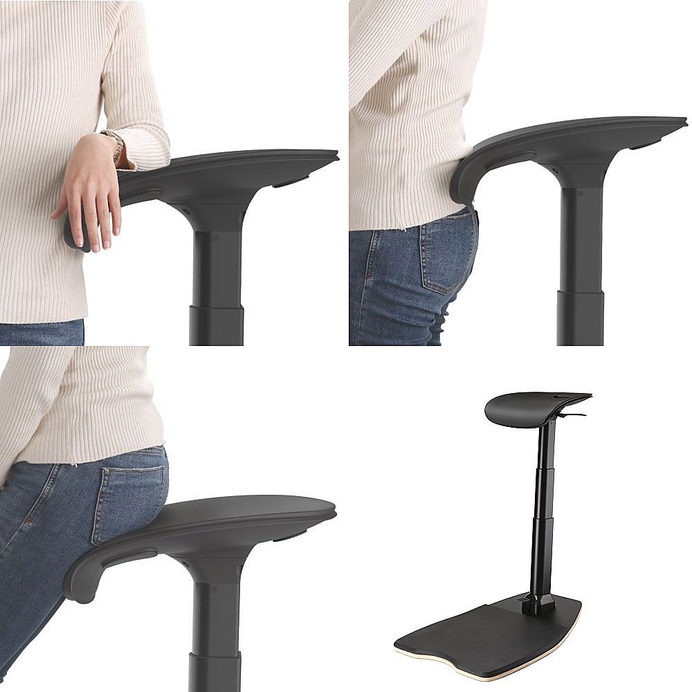 Maclean Bürostuhl MC-872, Ergonomischer Bürostuhl zur Arbeit in Steh u. Sitz -Position