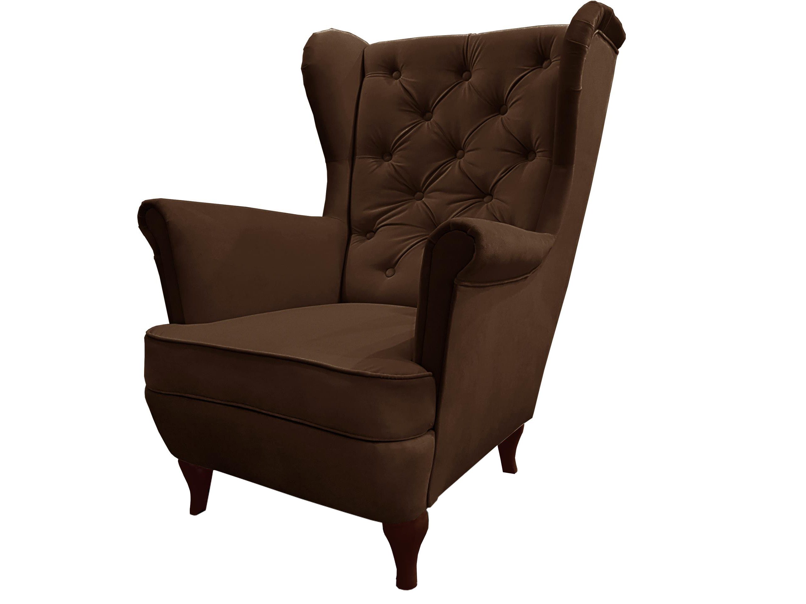 Beautysofa Ohrensessel Sessel FALCO Chesterfield Wohnzimmersessel Fernsehsessel