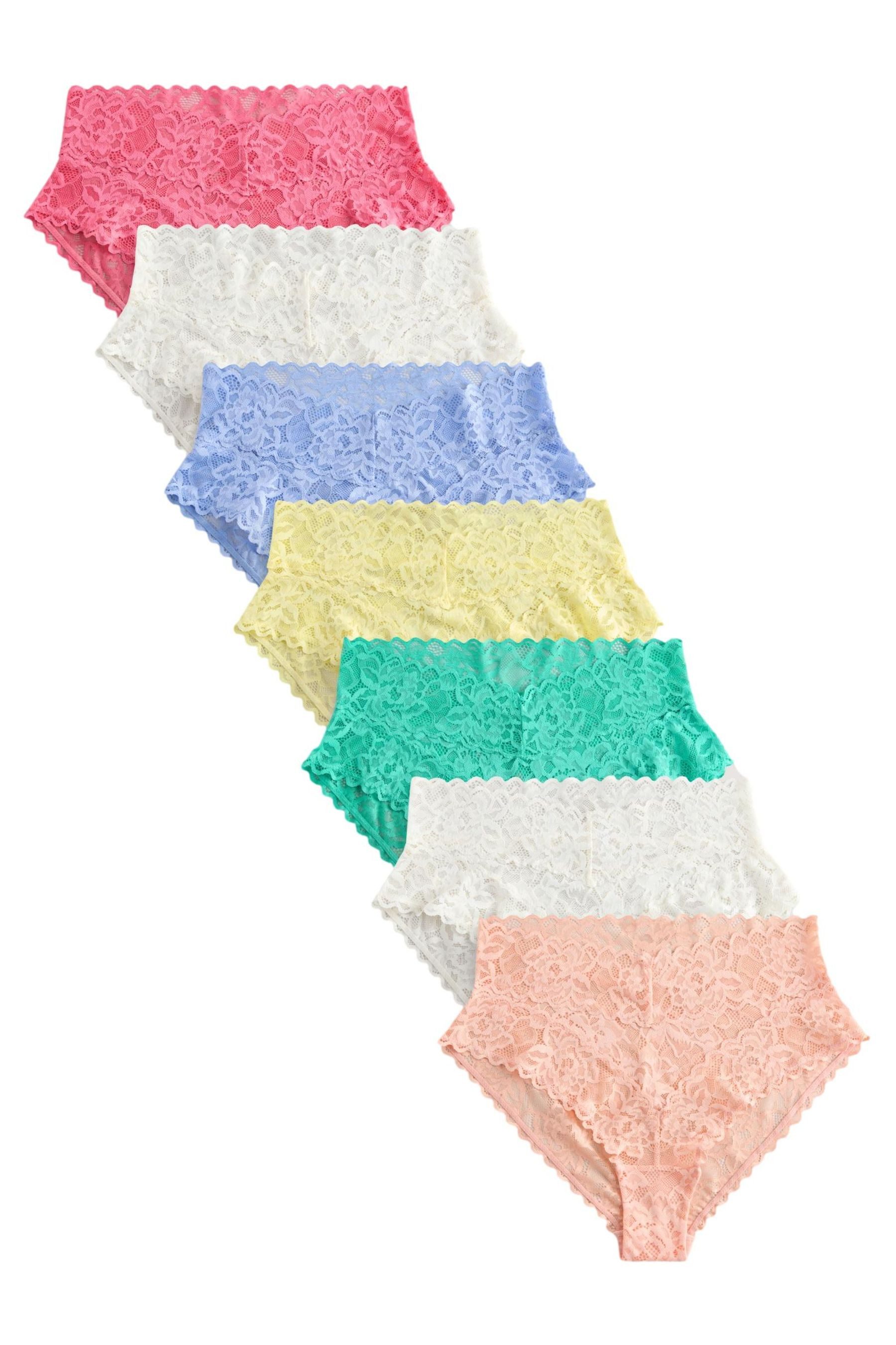 Next Slip 7er-Pack Slips mit Spitze, hoher Beinschnitt (7-St)