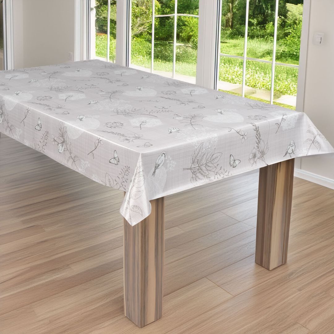 laro Tischdecke laro Wachstuch-Tischdecke Wachstischdecke Schmetterling Vog günstig online kaufen