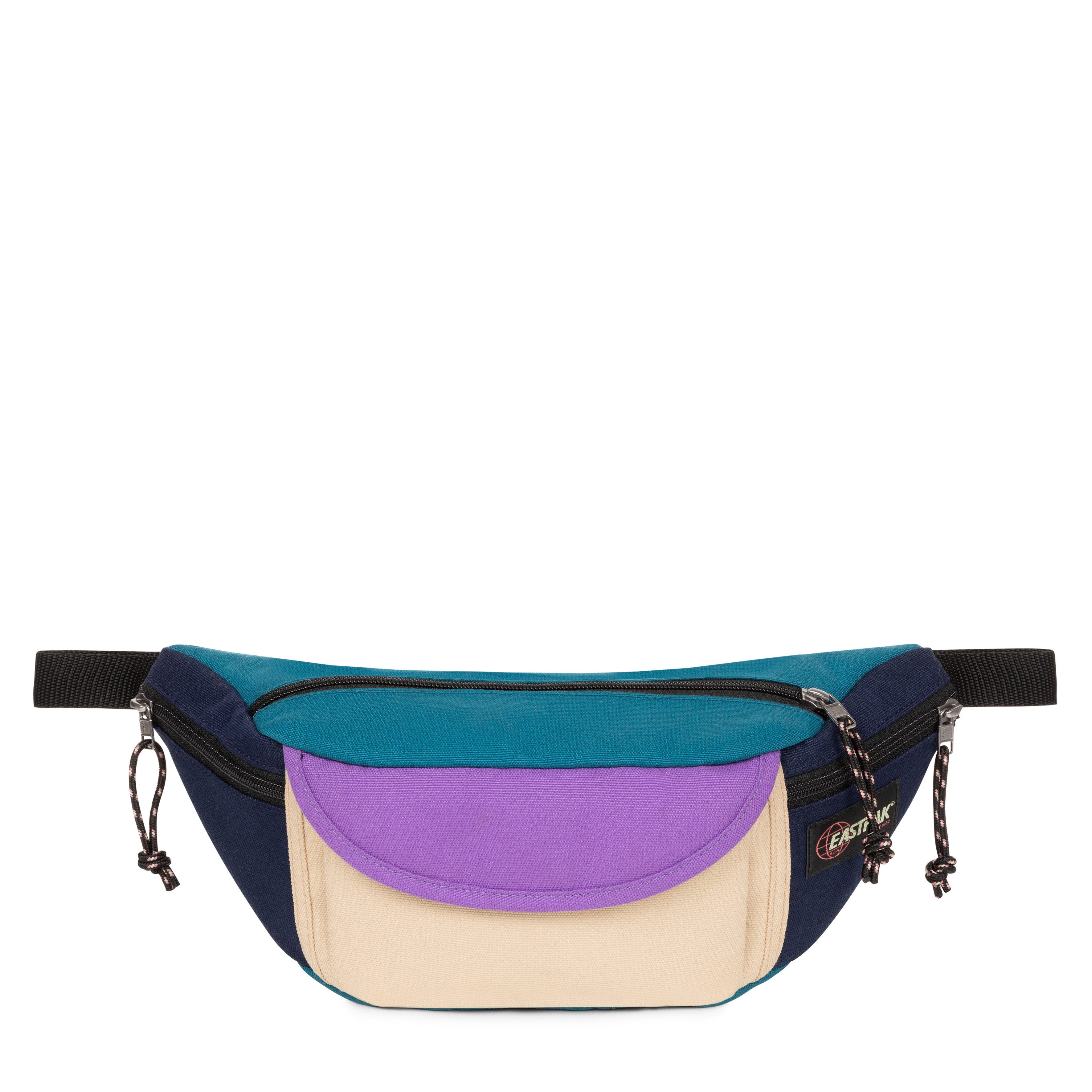 Eastpak Bauchtasche WAY HOT WAIST PAK'R Vintage Block, Unisex Gürteltasche, Crossbody-Bag mit farbigen Kontrastbesätzen