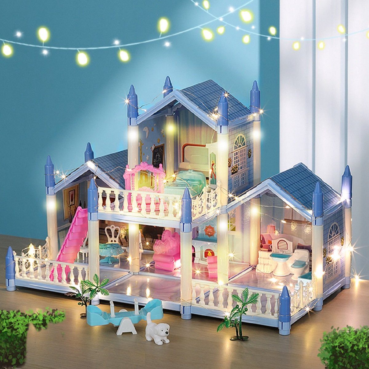 Daskoo Puppenhaus Kinder DIY Puppenhaus Möbel günstig online kaufen