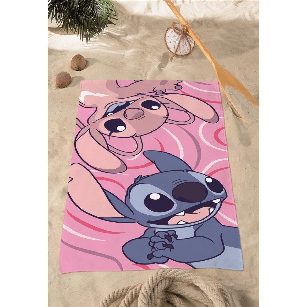 Lilo & Stitch Strandtuch Badetuch 70 × 140 cm leicht und schnelltrocknend