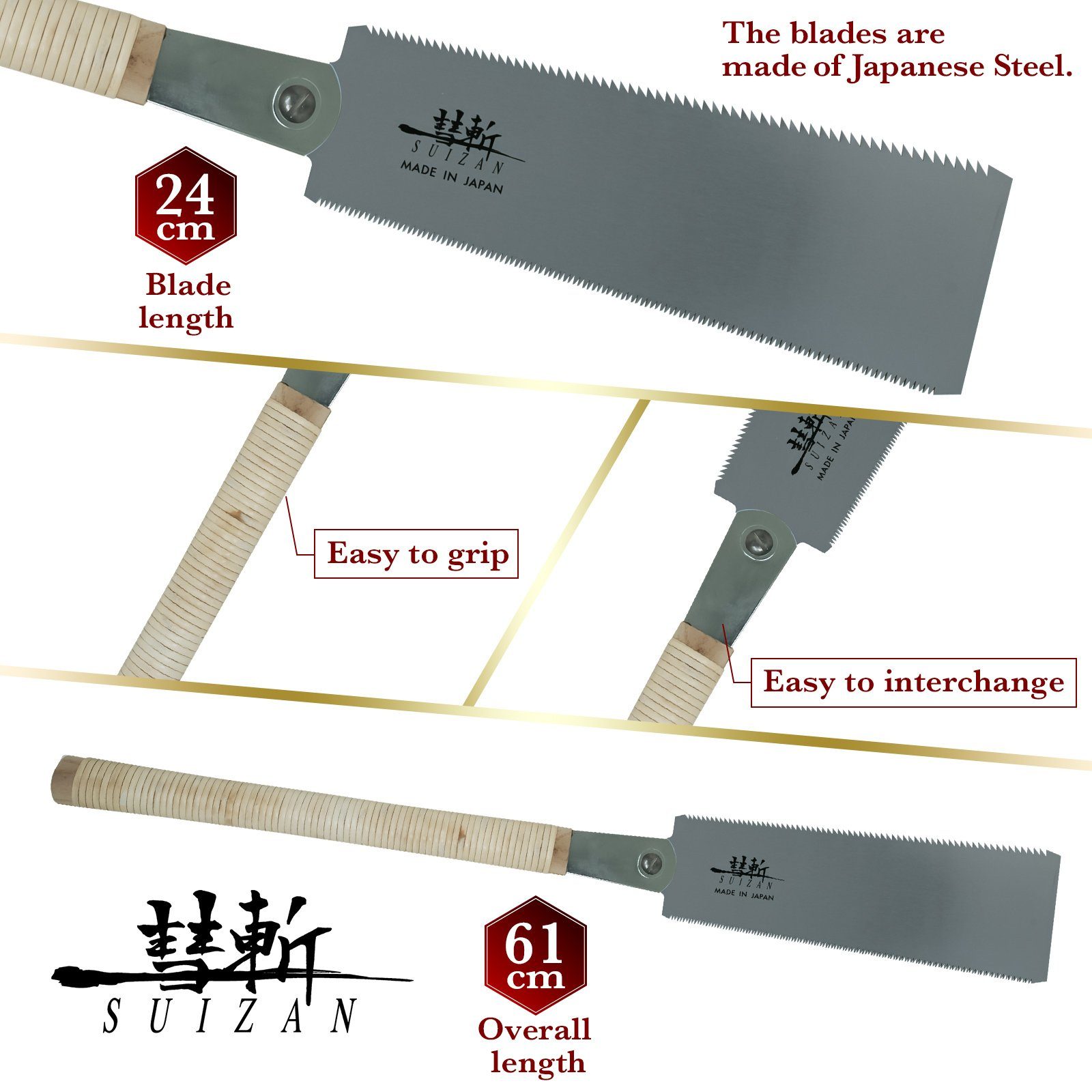 SUIZAN Japansäge japanische Handsäge RYOBA:Double Edge günstig online kaufen