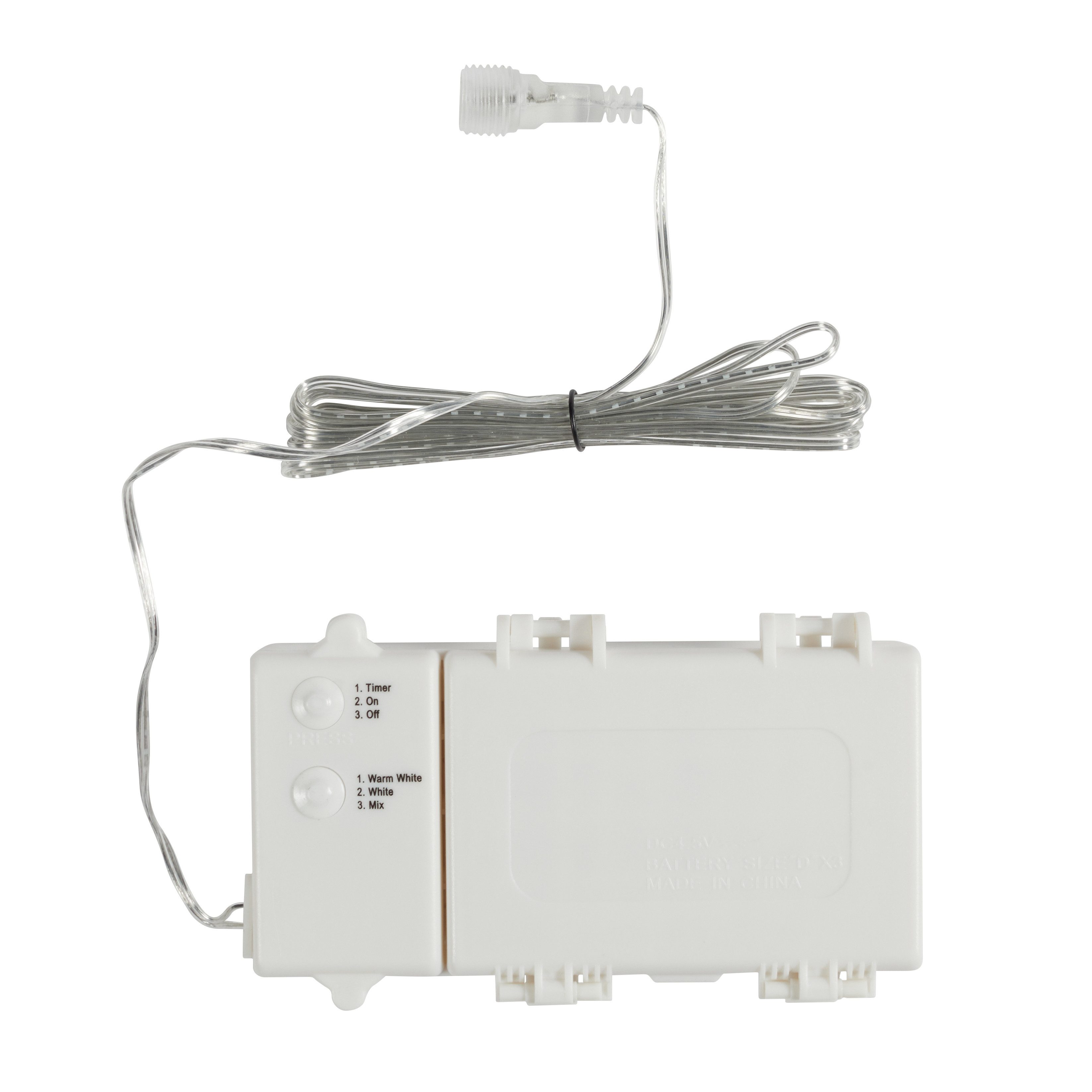 Lights4fun Batteriebox D Batteriebox für Bicolor LED Rentiere