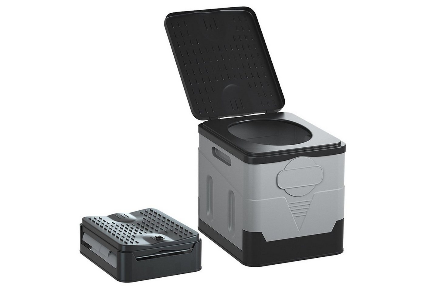 Thumbnail - OSTWOLKE Campingtoilette Faltbar Mobile Trenntoilette 150KG Outdoor Tragbare Campingklo