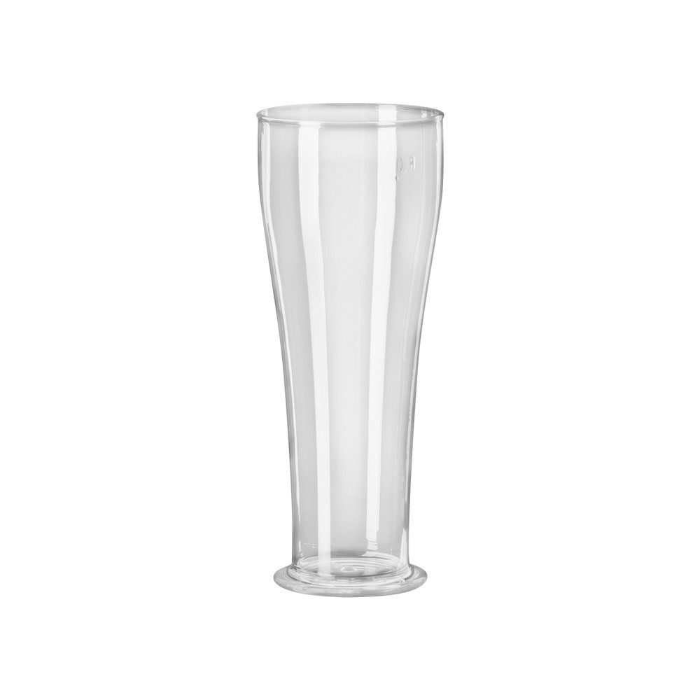Ornamin Bierglas Weizenglas, SAN, Bruchstabiles Weizenglas l Glas-Optik l für Camping & Feste