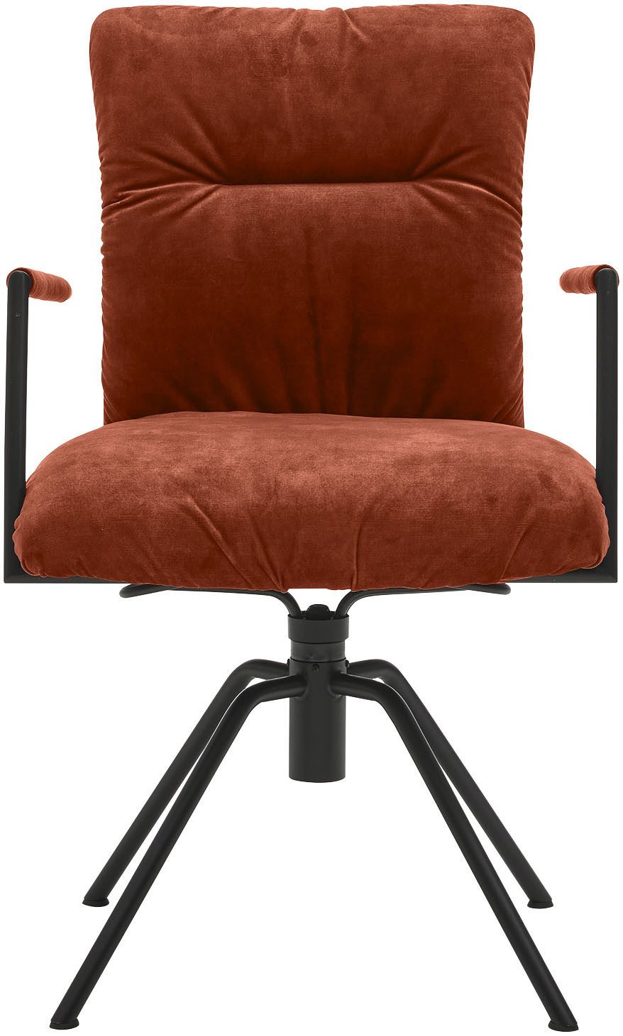 Musterring Armlehnstuhl Helmond 6620 (Packung, 1 St), Gestell schwarz, drehbar, besonders leger gepolster, offene Armlehne