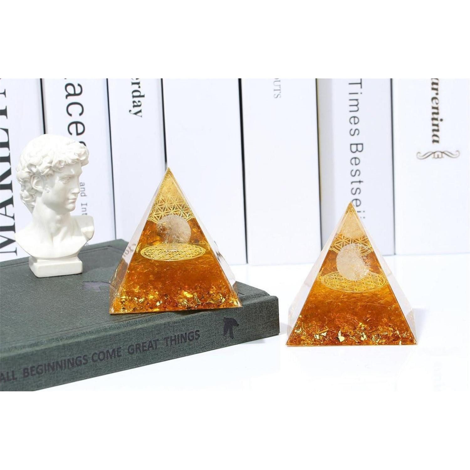 LuxusKollektion Edelstein Pyramide Kristall Edelstein Reiki Esoterik Geschenk Citrin, (1-St) – Bild 4 von 5