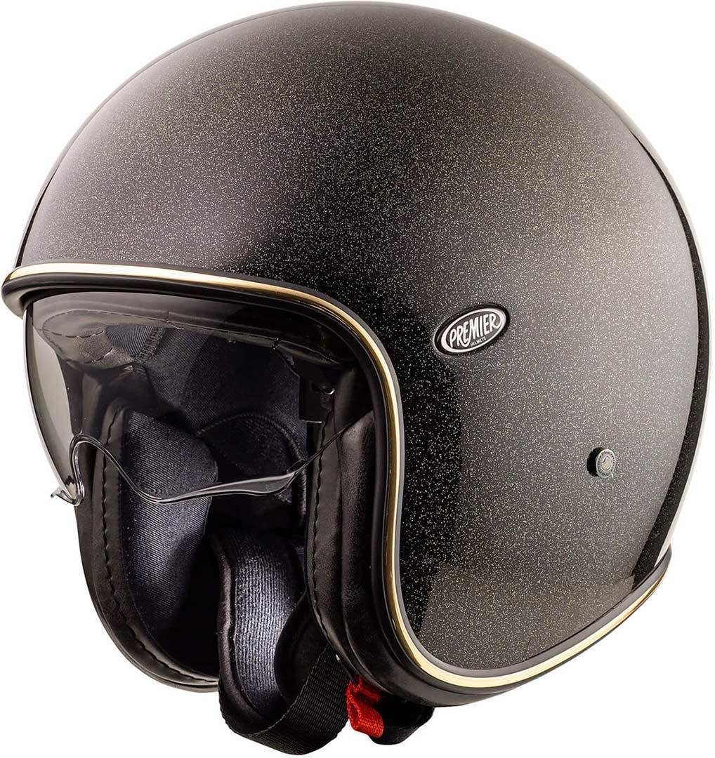 Premier Motorradhelm Vintage U9 Glitter Gold Jethelm