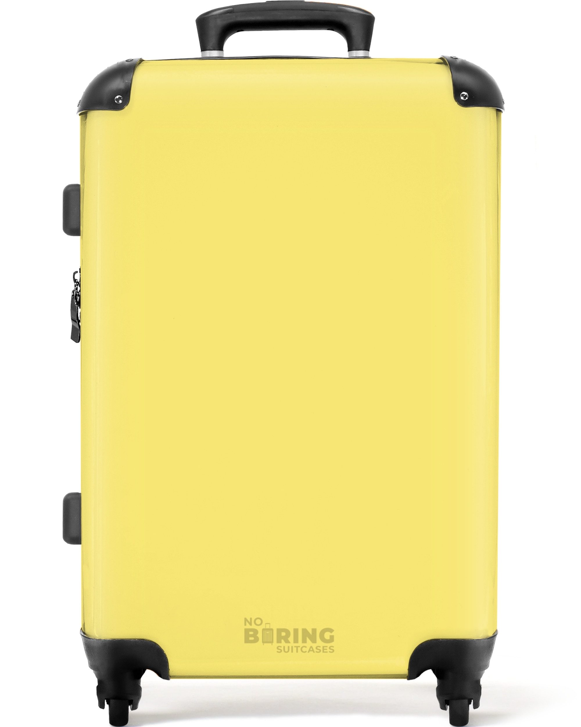 NoBoringSuitcases.com© Hartschalen-Trolley Pastellgelb 67 cm - günstig online kaufen