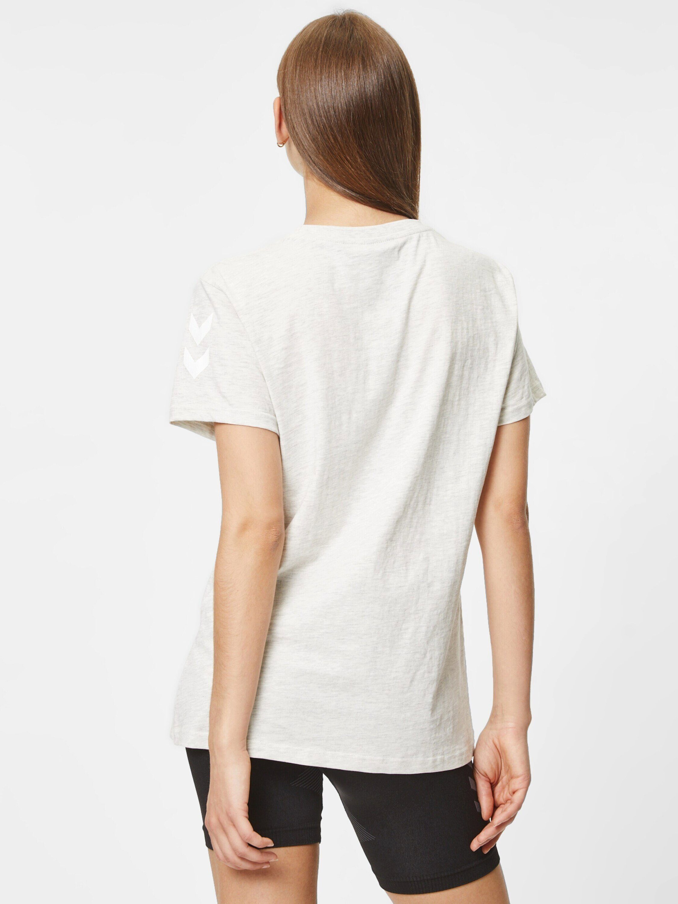 hummel Plain/ohne beige T-Shirt Details (1-tlg)