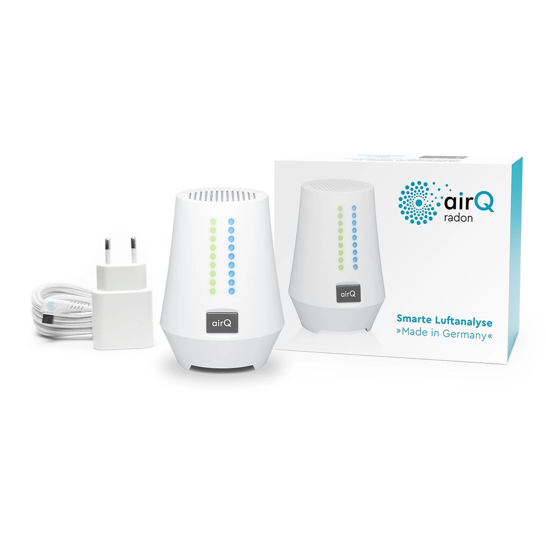 air-Q Raumluft-Qualitätssensor AIR-Q Radon Luftqualitätsmessgerät Luft Sensor Detektor 5 Sensoren