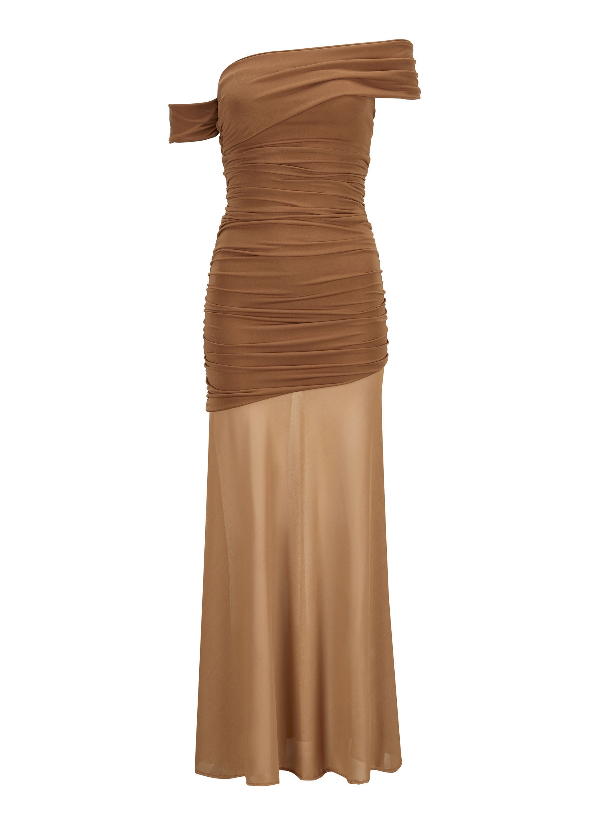 Nicowa A-Linien-Kleid IWALIA (1-tlg) mit schulterfreiem Ausschnitt