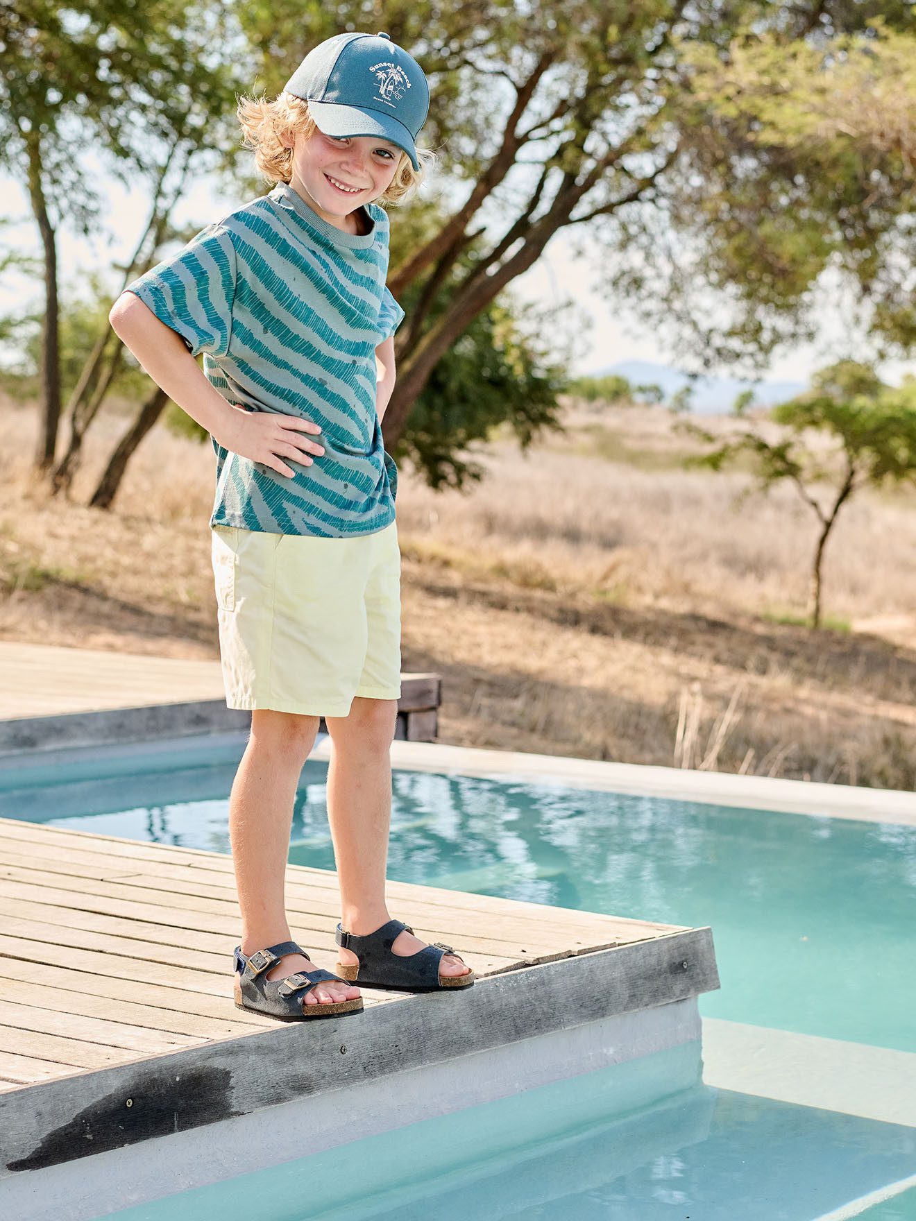 vertbaudet Shorts Bermudas Jungen mit Dehnbund Bundweite verstellbar – Bild 5 von 5