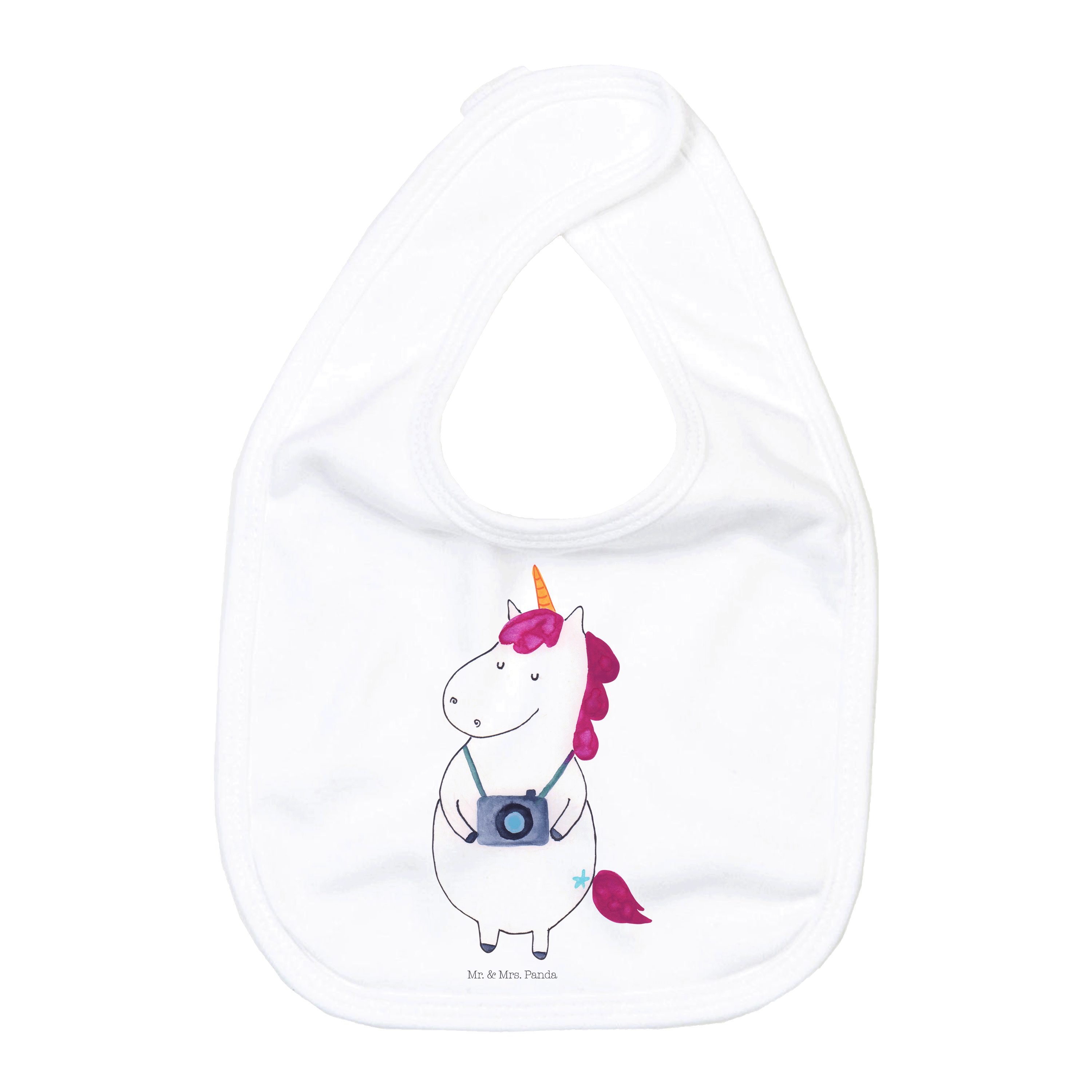 Tragetuch Einhorn Fotograf - Weiß - Geschenk, Geschenk für Geburt, Einhorn Deko