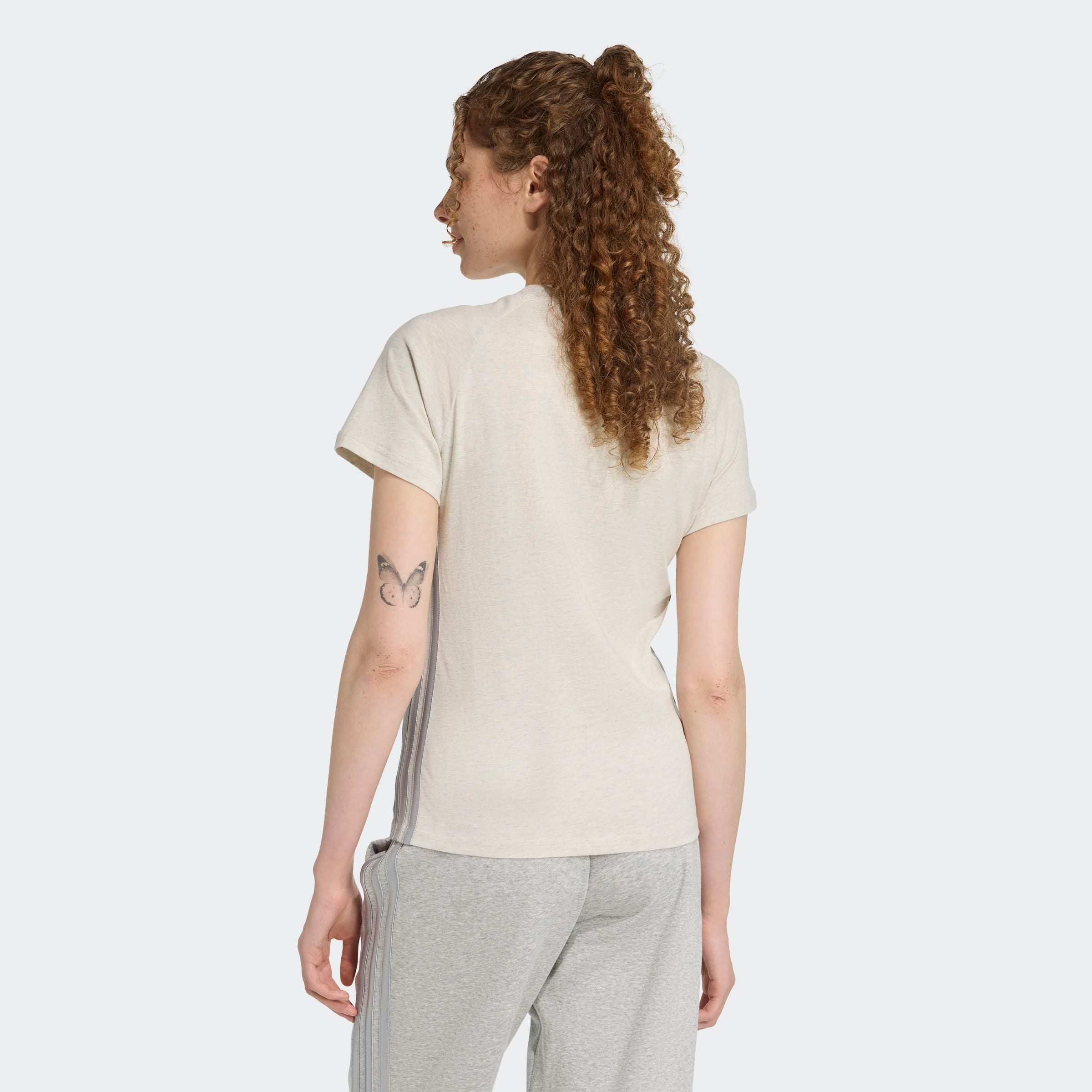 adidas Sportswear T-Shirt HOLIDAY 3-STREIFEN SCHMAL GESCHNITTENES schmal geschnittene Passform, Rundhalsausschnitt