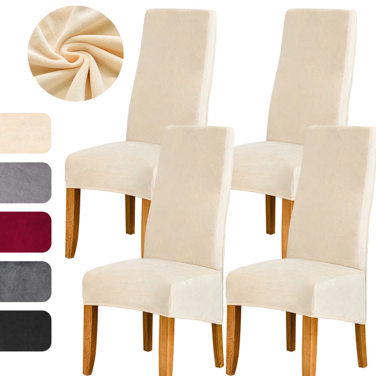 Simloveve Stuhlhusse Stuhlhussen Mirofaser Esszimmer Abnehmbare günstig online kaufen