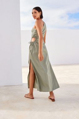 Next Sommerkleid One-Shoulder-Midikleid mit Cut-Out (1-tlg)