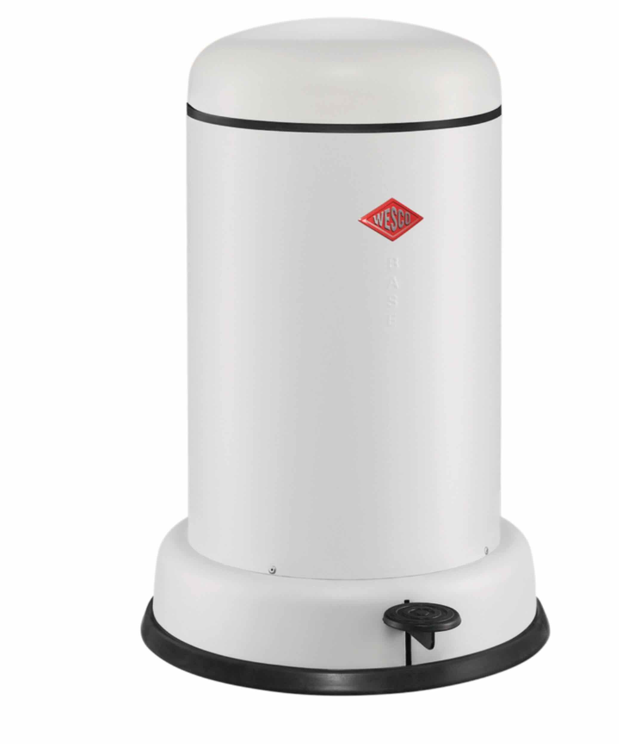 WESCO Einbaumülleimer WESCO® Tretabfallsammler Baseboy 15 Liter, weiß matt