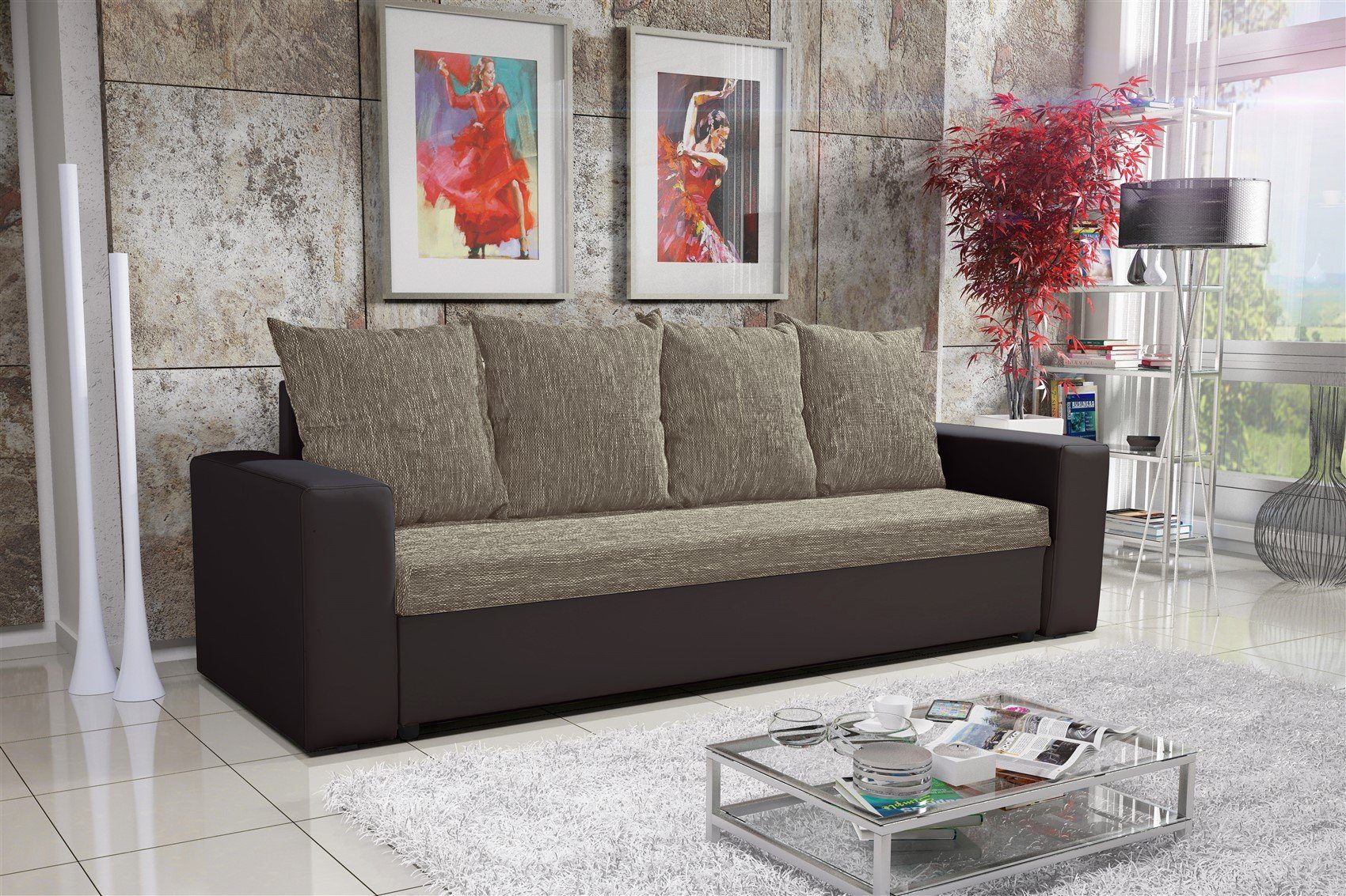 Fun Möbel Sofa Sofa-Set NINA 3-1-1 günstig online kaufen